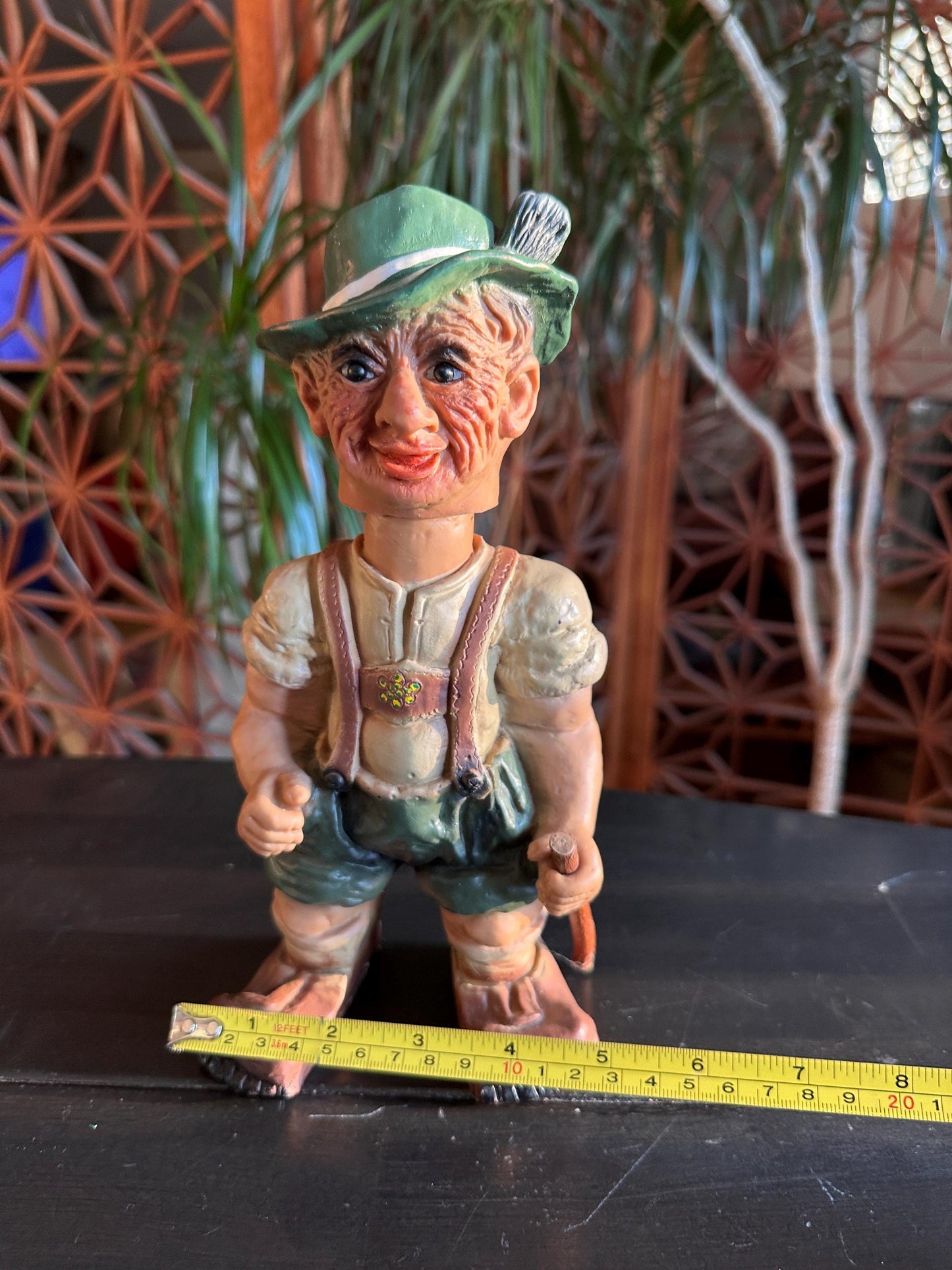 HEICO HIKER Bobblehead Figurine Western Germany 1960's, Old Troll Man Doll Rare!