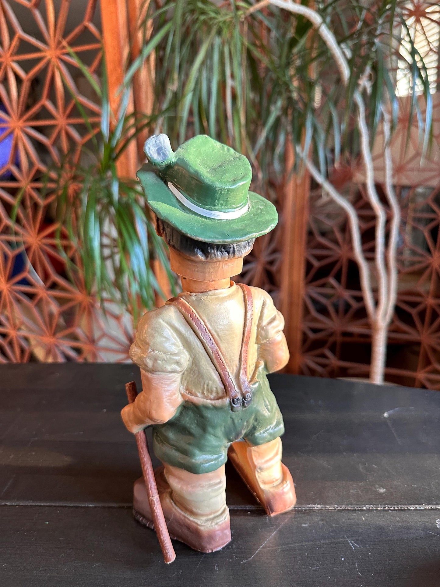 HEICO HIKER Bobblehead Figurine Western Germany 1960's, Old Troll Man Doll Rare!