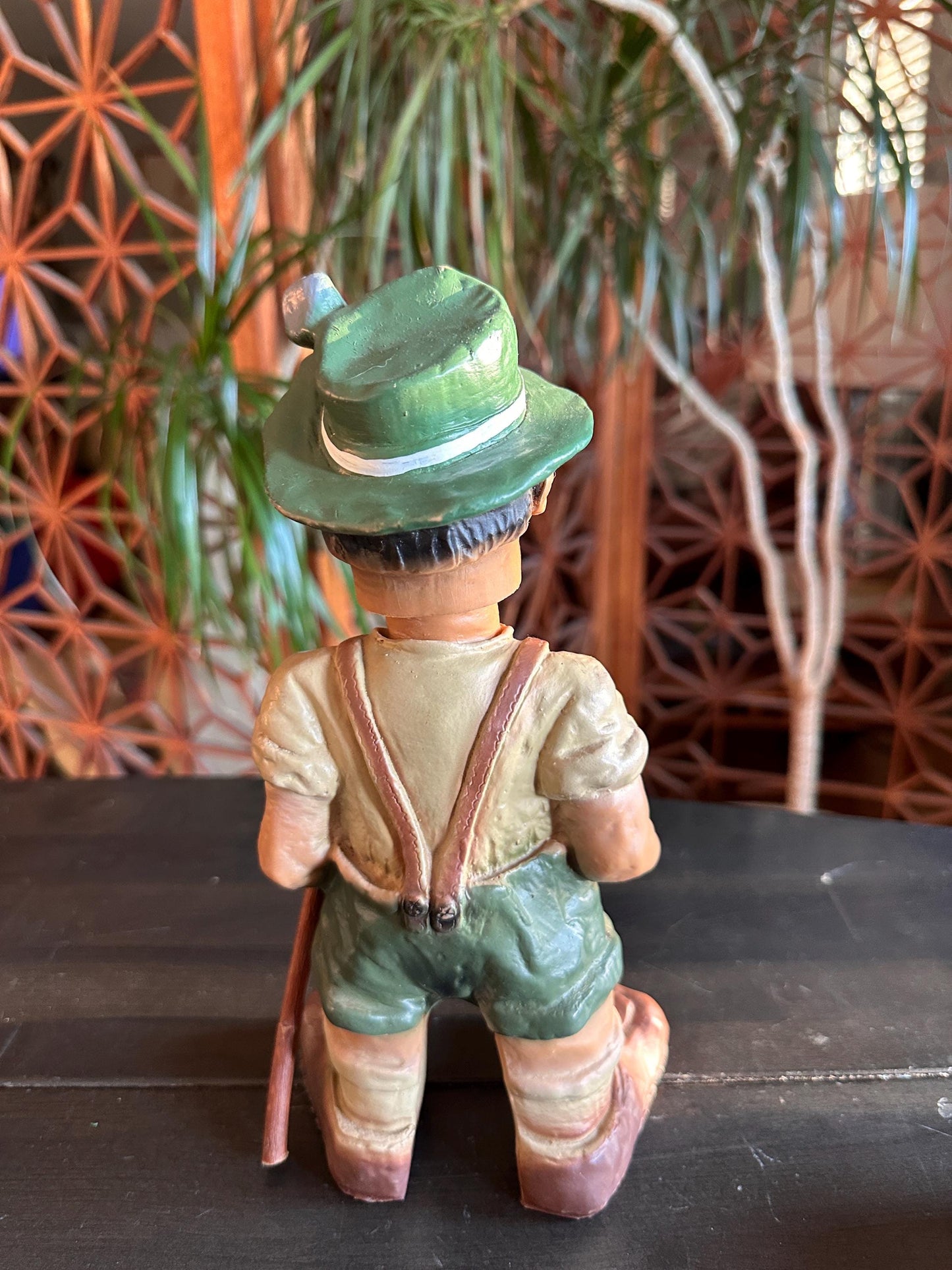 HEICO HIKER Bobblehead Figurine Western Germany 1960's, Old Troll Man Doll Rare!