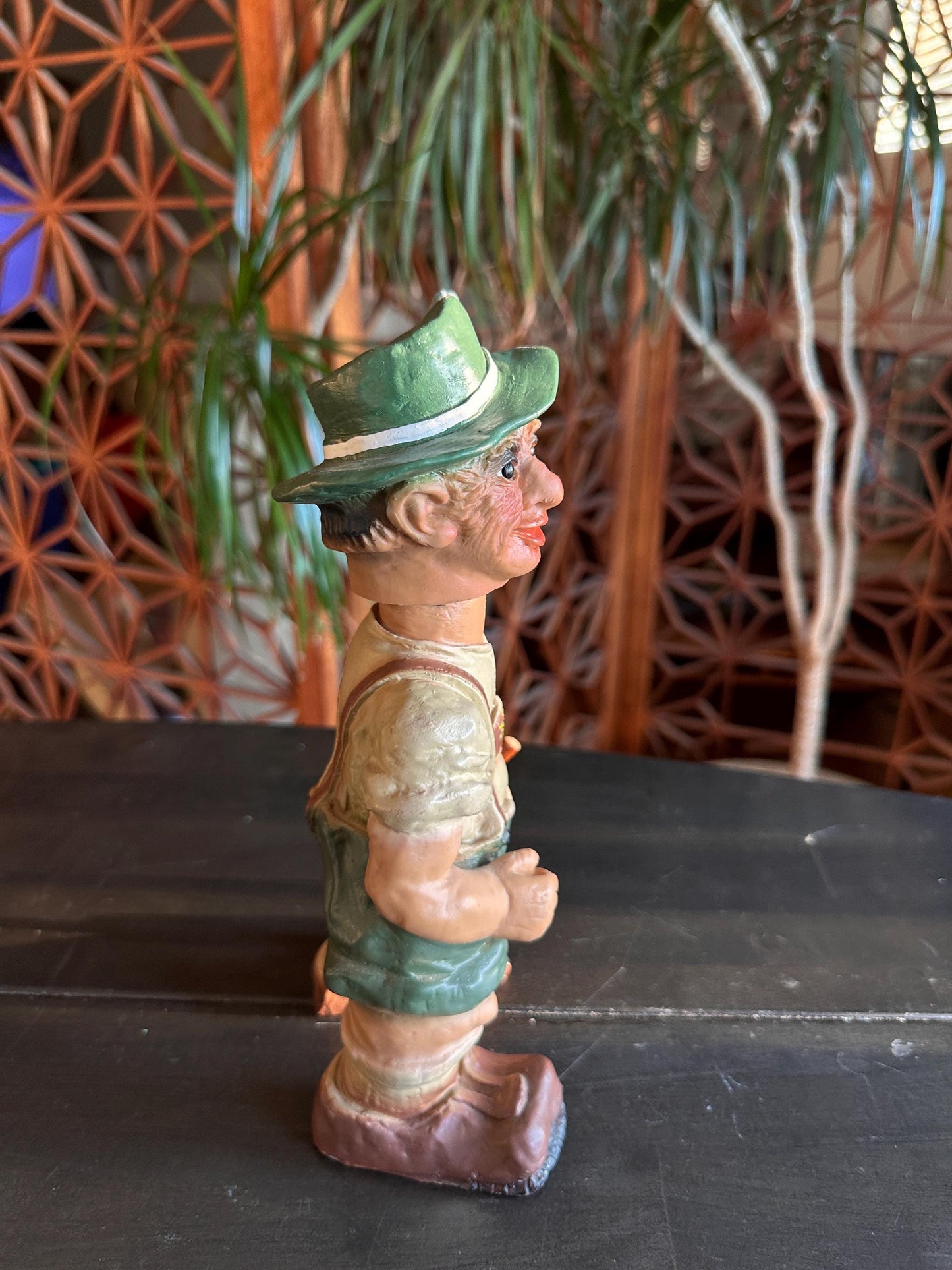 HEICO HIKER Bobblehead Figurine Western Germany 1960's, Old Troll Man Doll Rare!