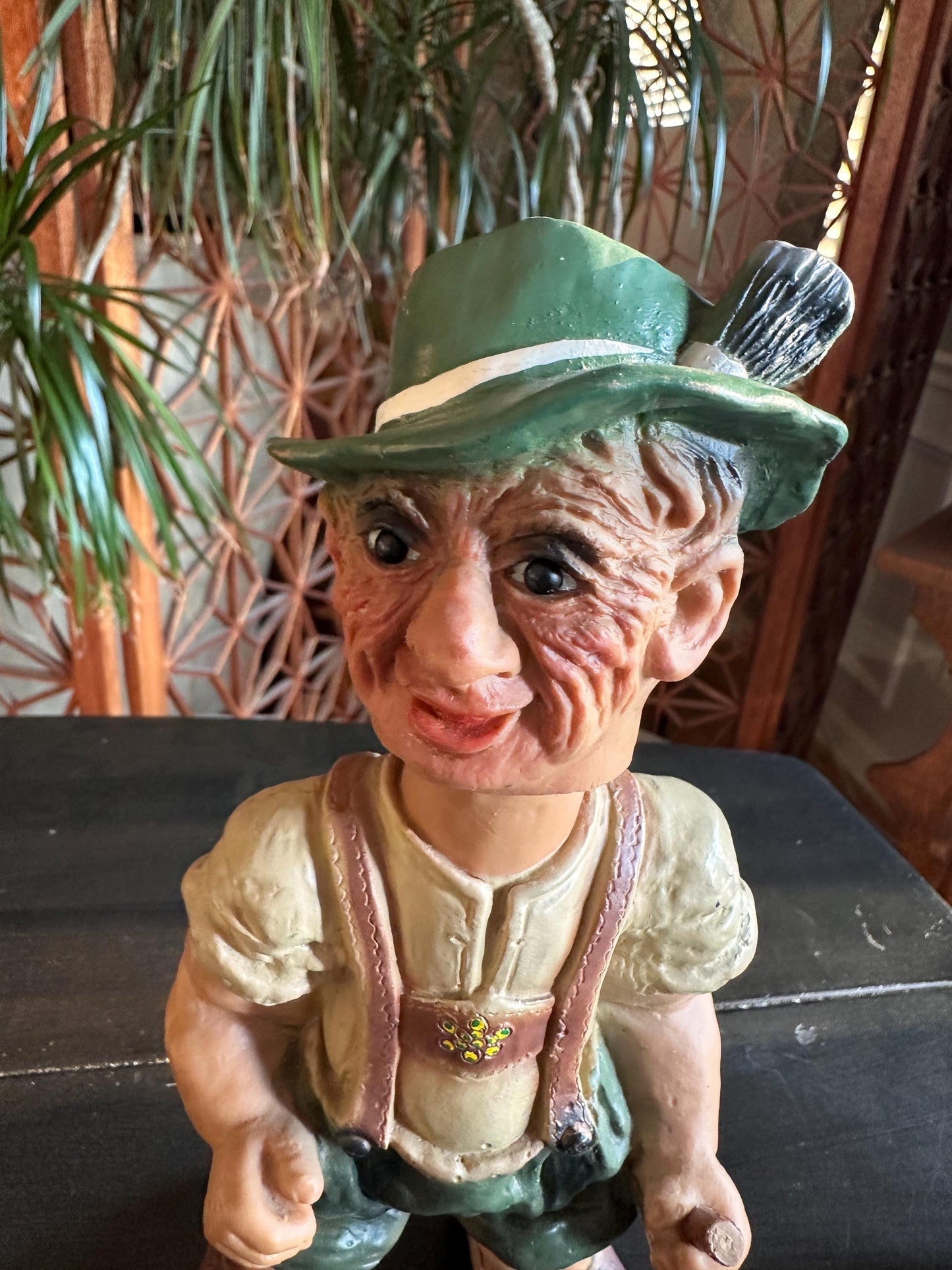 HEICO HIKER Bobblehead Figurine Western Germany 1960's, Old Troll Man Doll Rare!