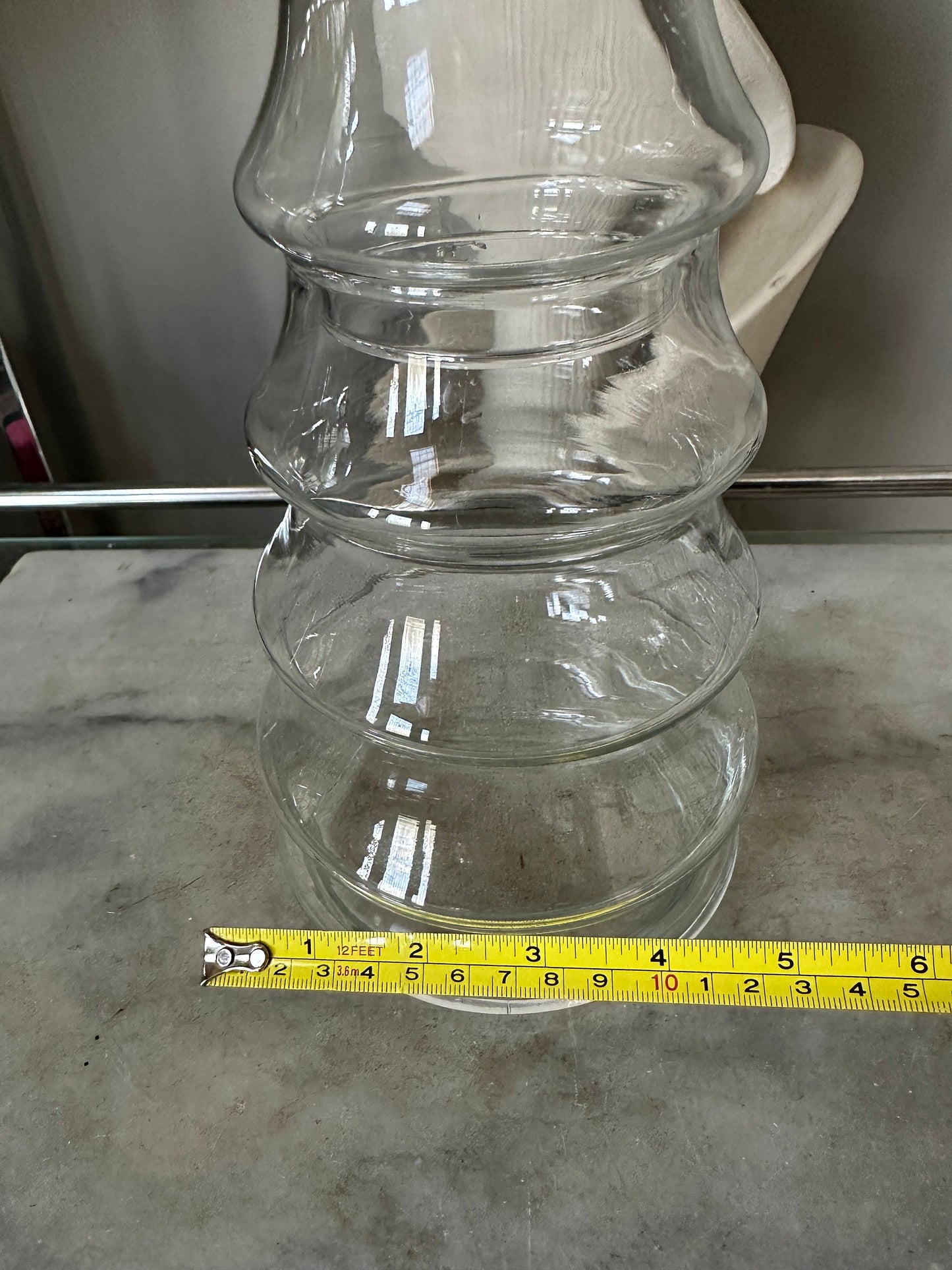 Vintage Libbey Glass Christmas Tree Canister