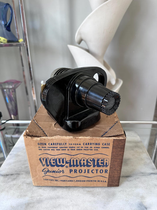 Vintage Sawyer's View-Master Junior Projector | Working Electric Toy Film Viewer (Original Box)