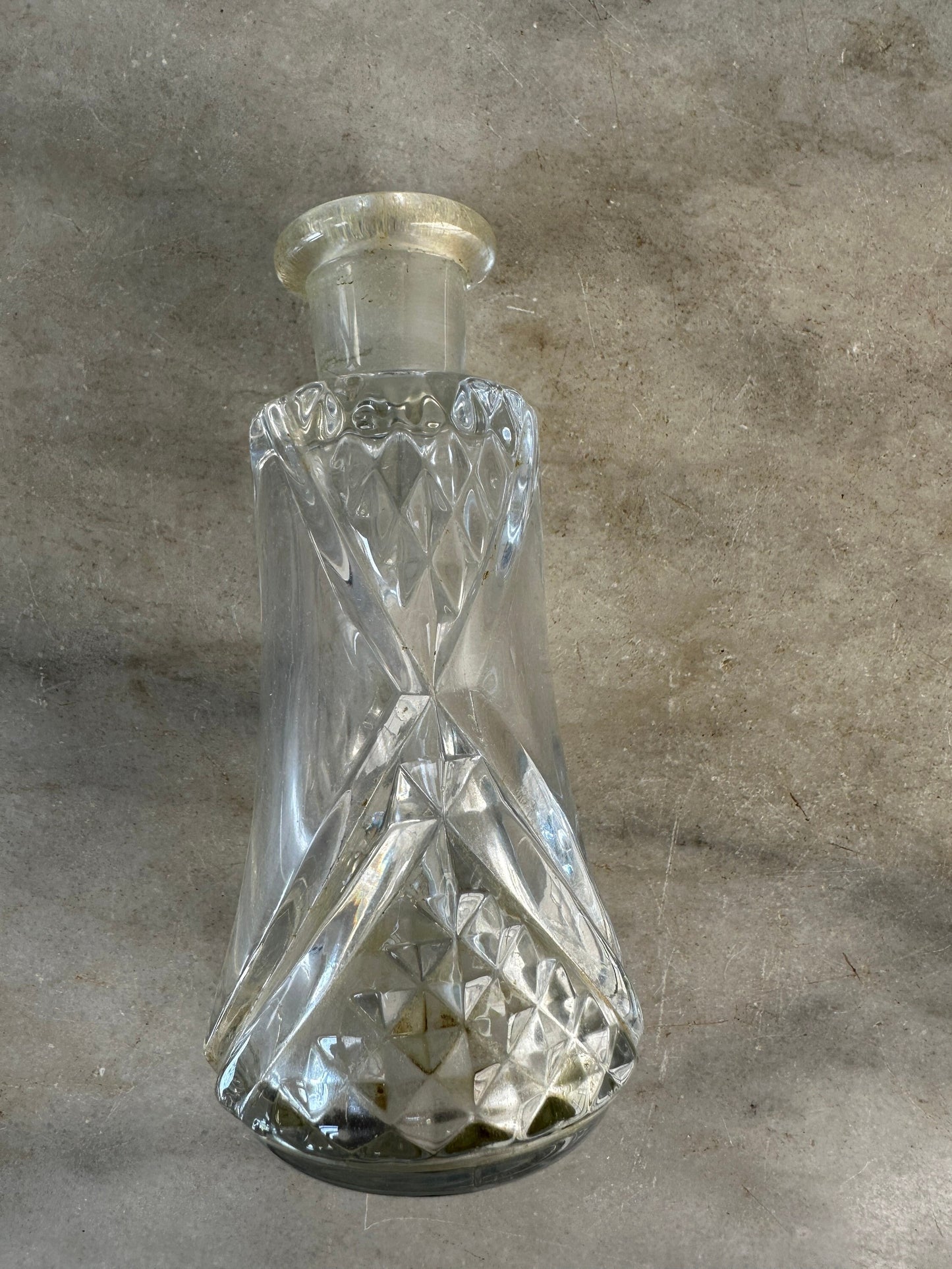 Vintage Perfume Bottle With Prism Stopper Gorgeous Display Exceptional Gift