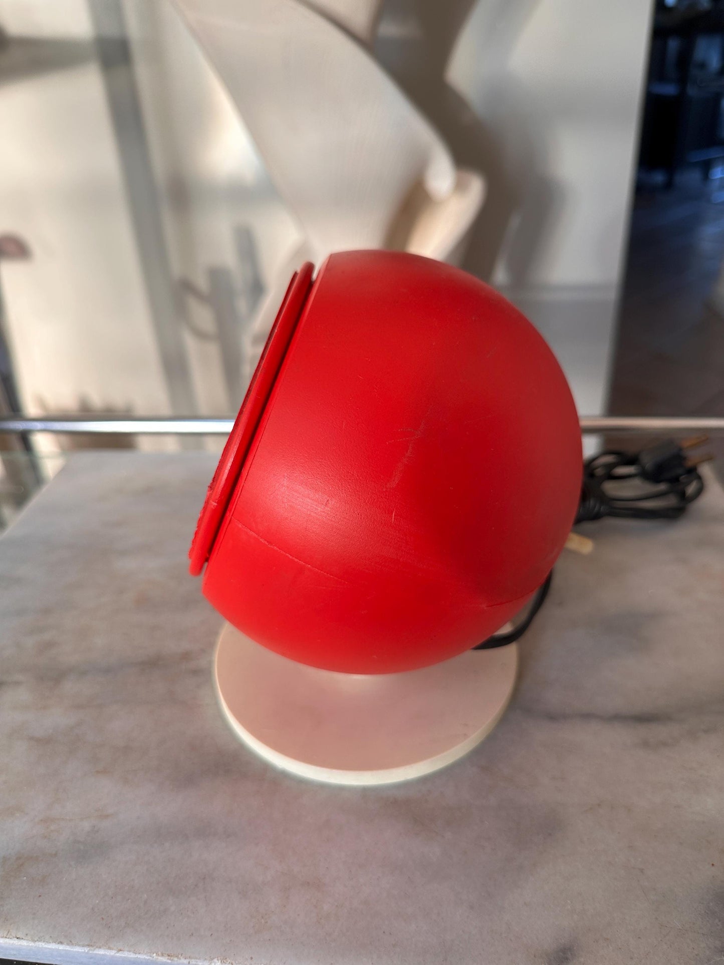 Vintage Disco Lite Red  Globe Strobe Lamp – Model 900 by Data Display Systems (1981)