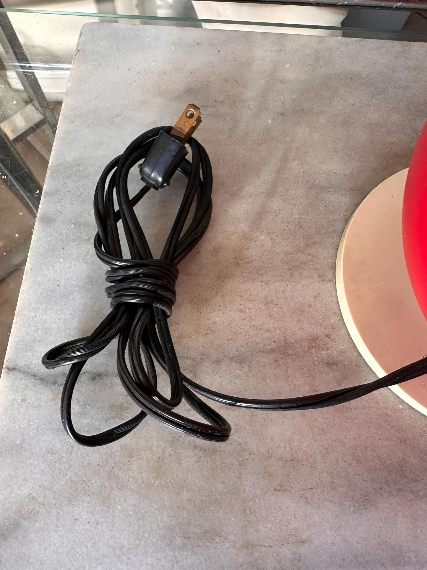 Vintage Disco Lite Red  Globe Strobe Lamp – Model 900 by Data Display Systems (1981)