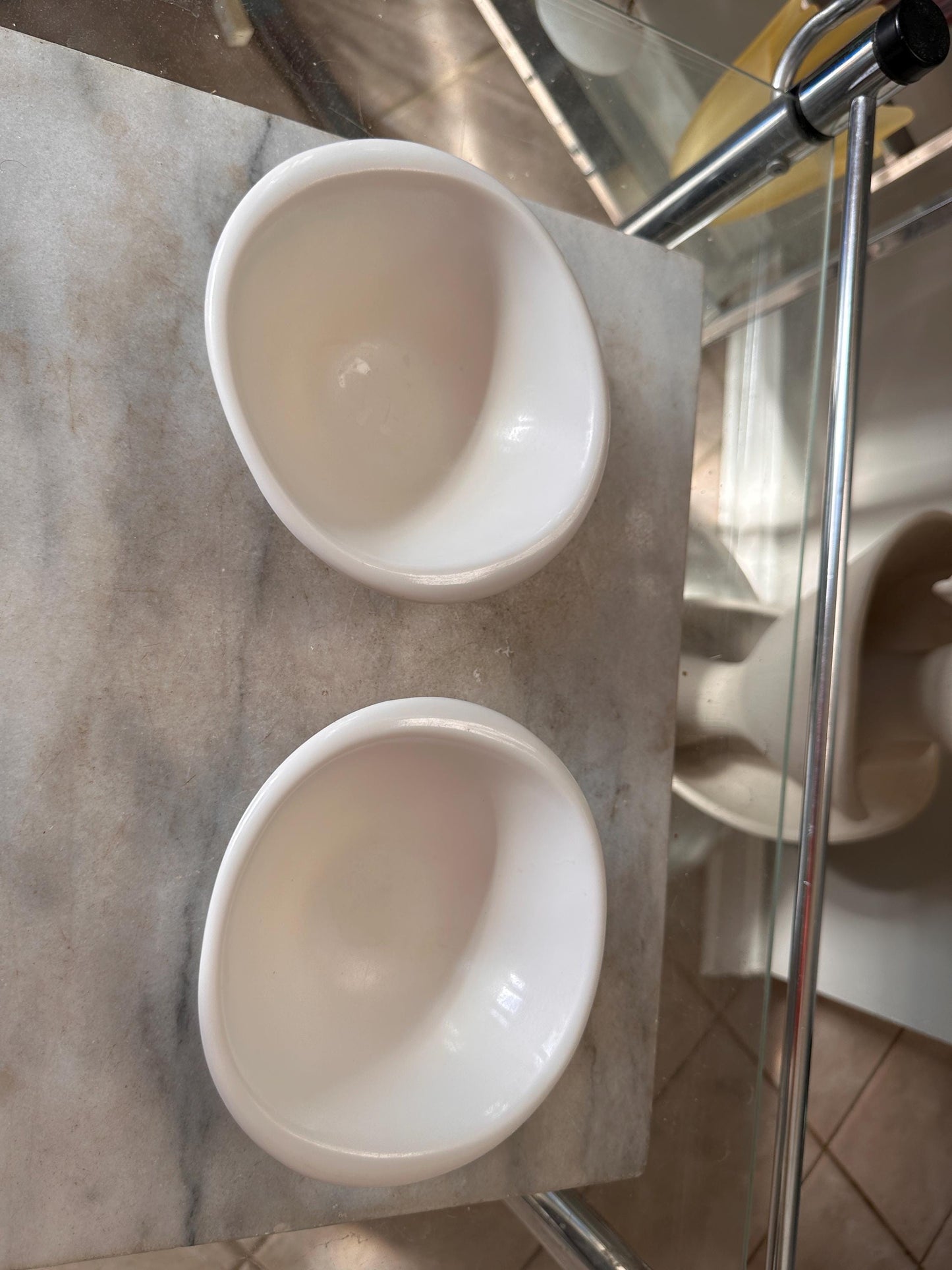 Vintage BOONTON WARE Melamine Cereal Bowl 1307-12, White - Set of 2