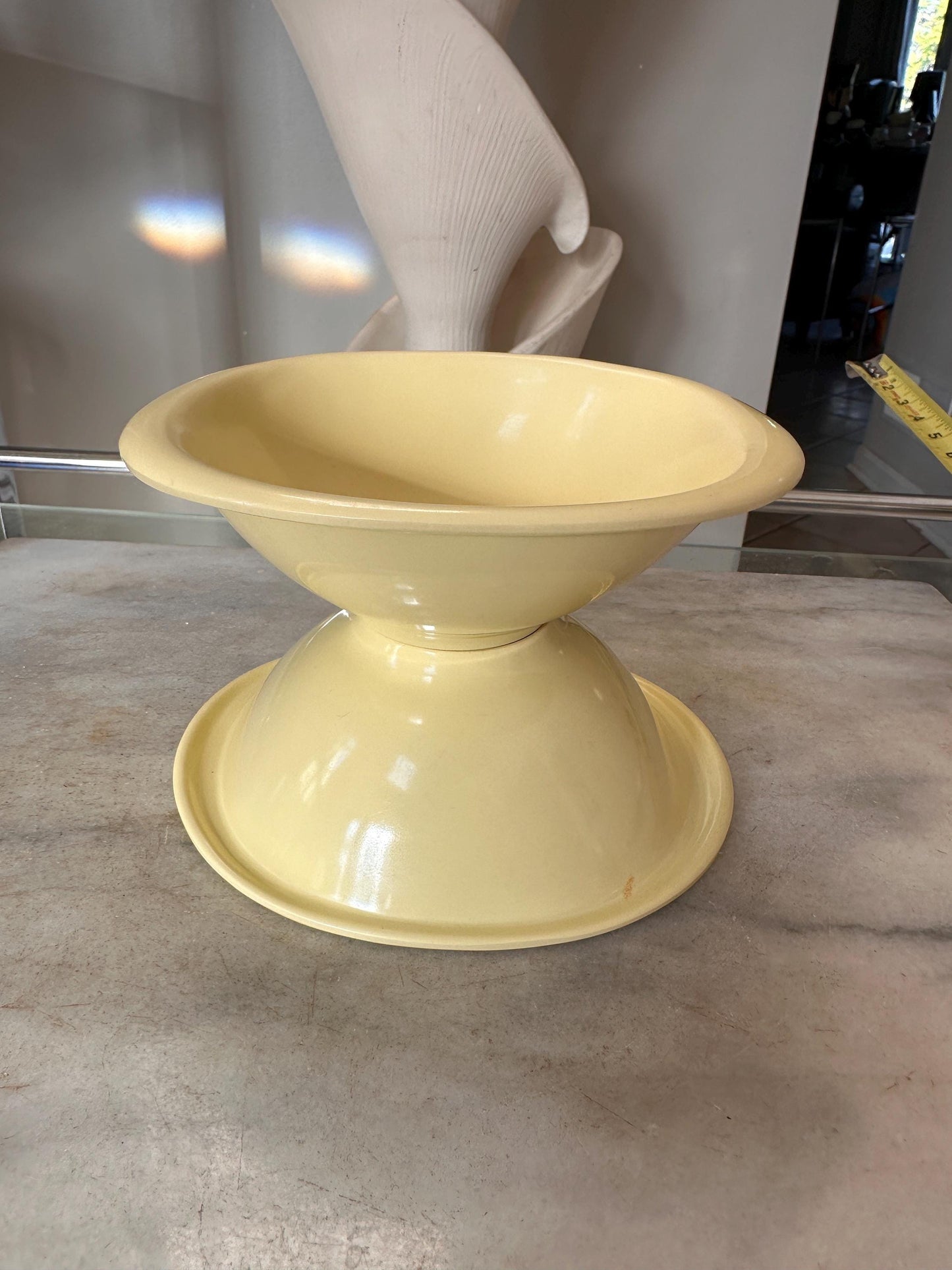 Vintage BOONTON WARE Melamine Cereal Bowl 1307-12, Yellow - Set of 2