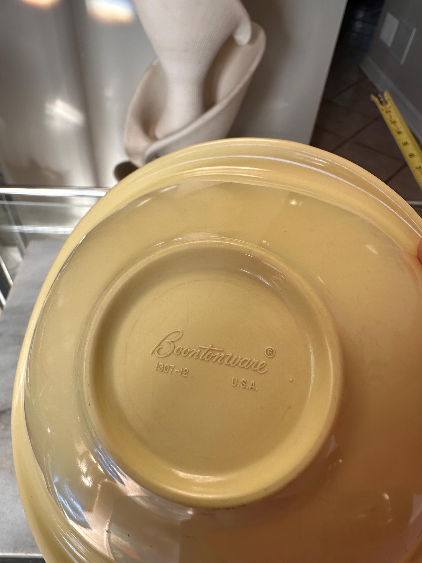 Vintage BOONTON WARE Melamine Cereal Bowl 1307-12, Yellow - Set of 2