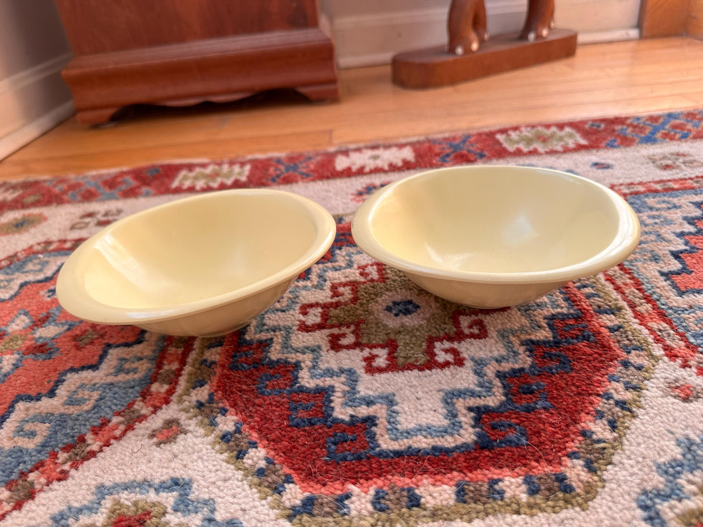 Vintage BOONTON WARE Melamine Cereal Bowl 1307-12, Yellow - Set of 2