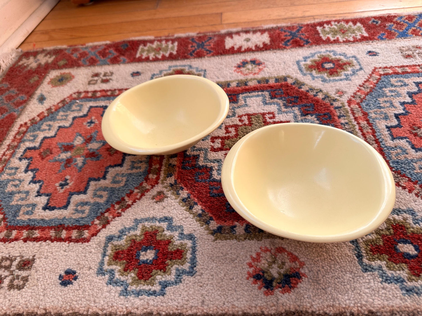 Vintage BOONTON WARE Melamine Cereal Bowl 1307-12, Yellow - Set of 2