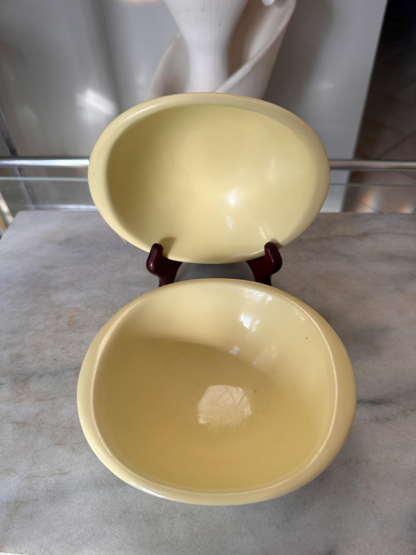 Vintage BOONTON WARE Melamine Cereal Bowl 1307-12, Yellow - Set of 2