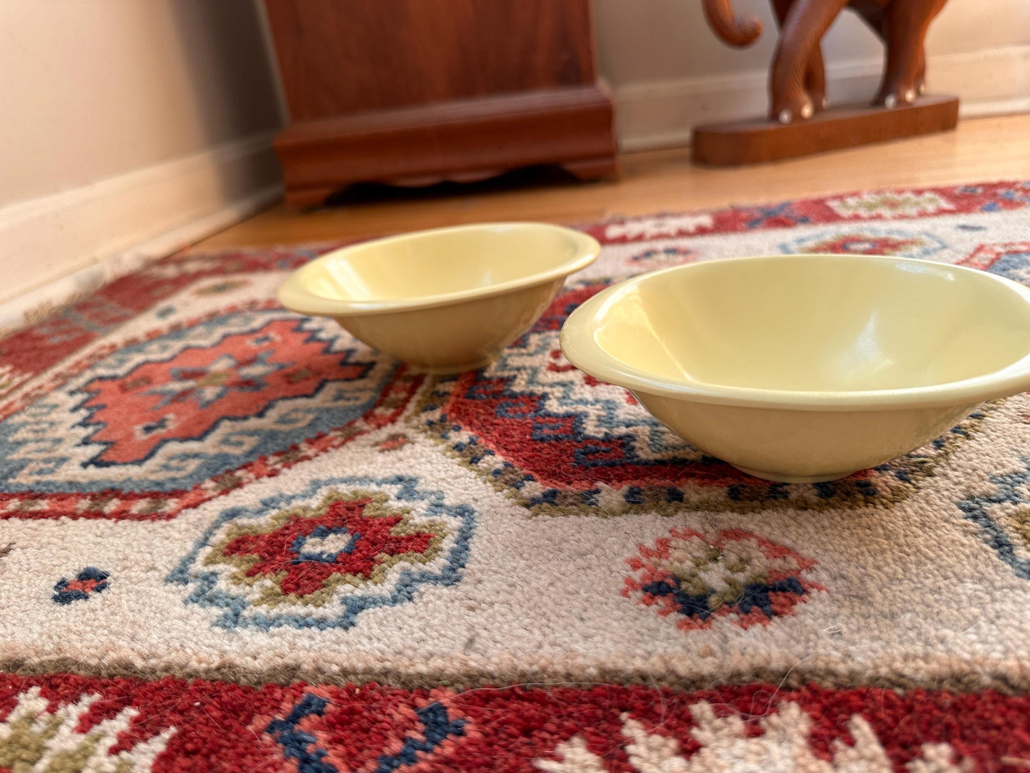 Vintage BOONTON WARE Melamine Cereal Bowl 1307-12, Yellow - Set of 2