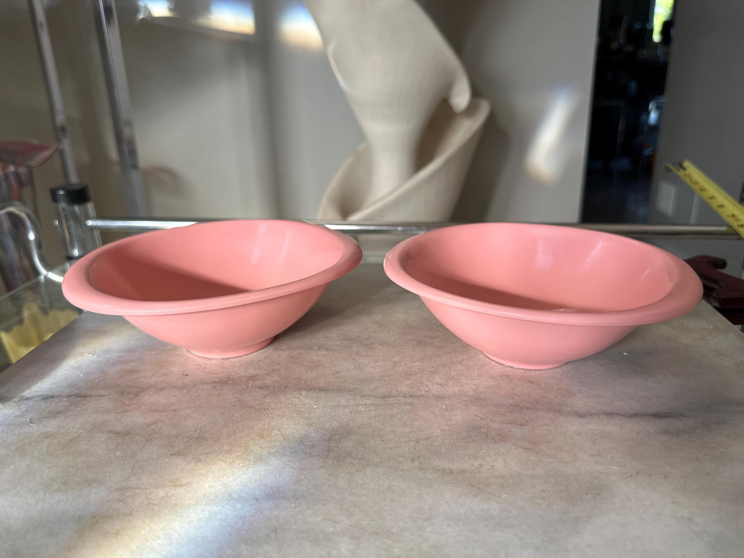 Vintage BOONTON WARE Melamine Cereal Bowl 1307-12, Pink - Set of 2