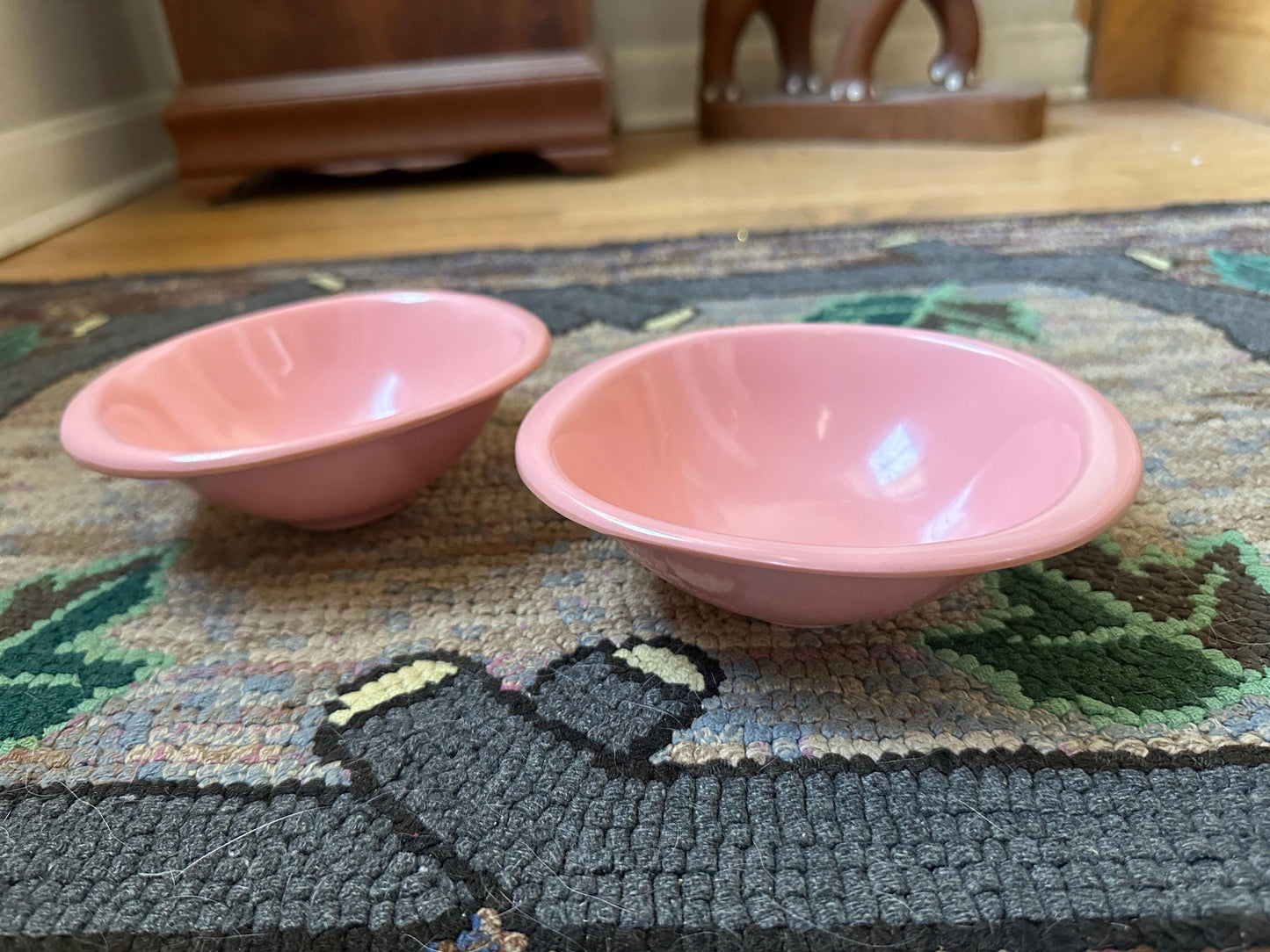 Vintage BOONTON WARE Melamine Cereal Bowl 1307-12, Pink - Set of 2