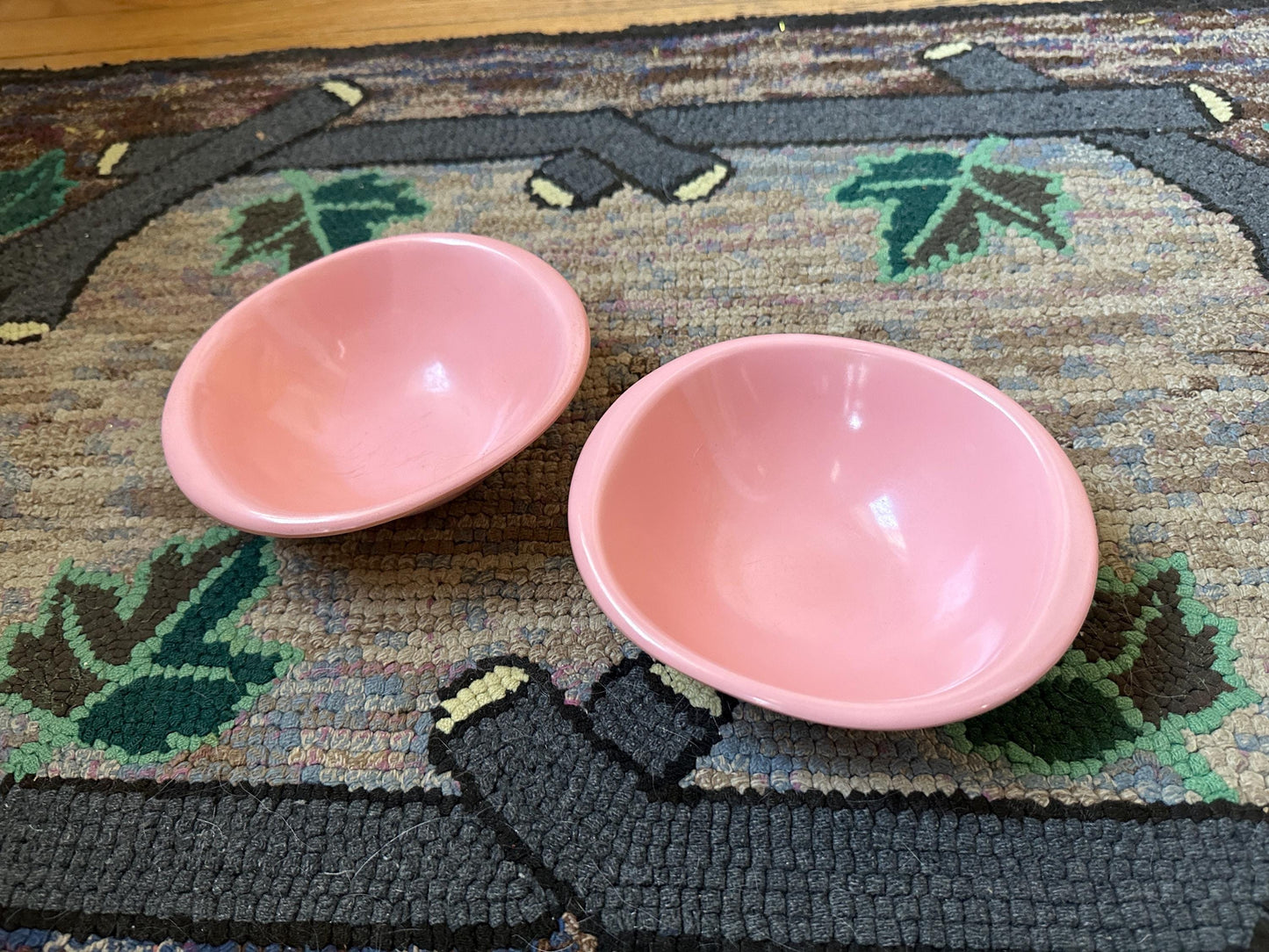 Vintage BOONTON WARE Melamine Cereal Bowl 1307-12, Pink - Set of 2
