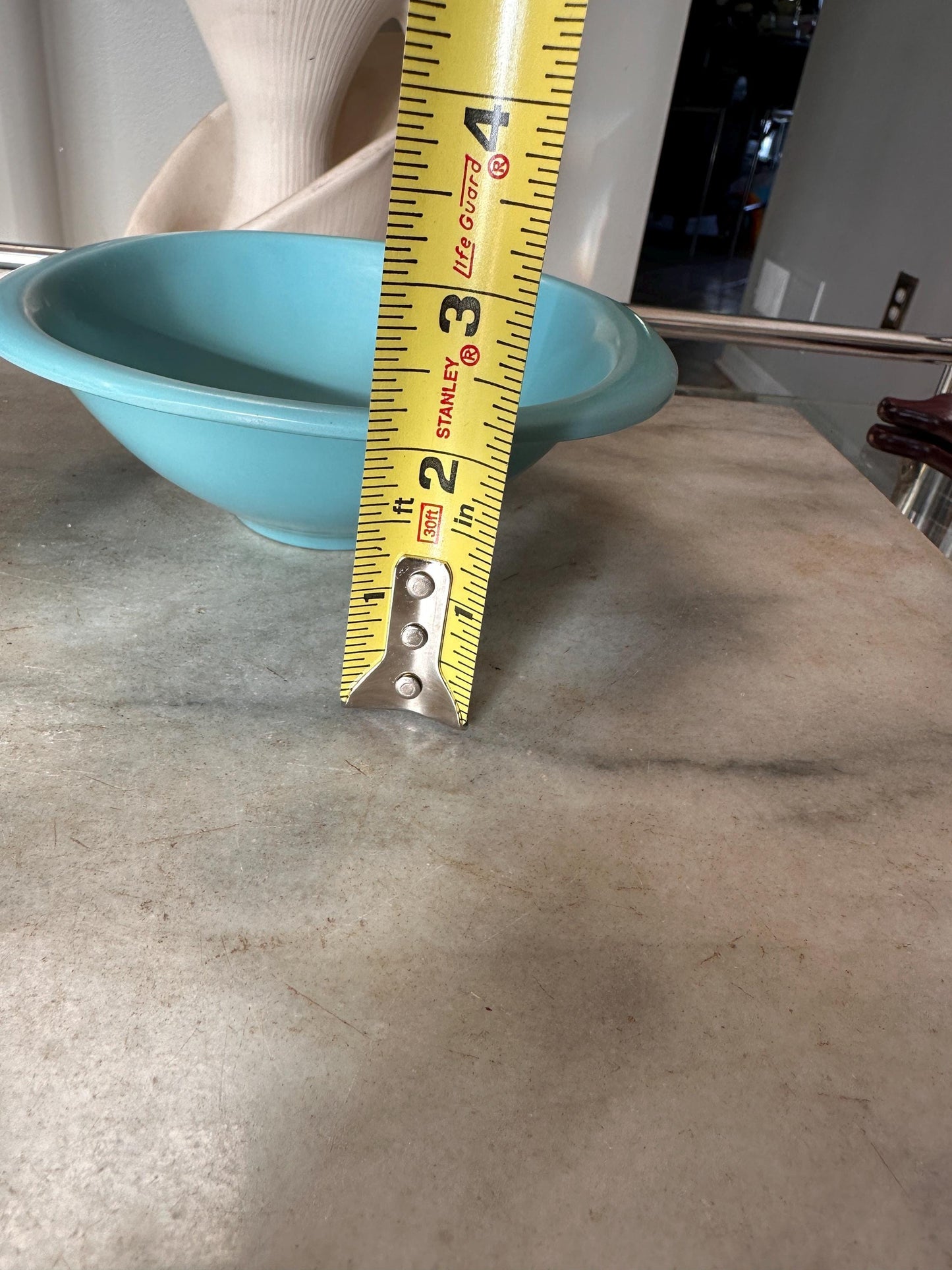 Vintage BOONTON WARE Melamine Cereal Bowl 1307-12, Turquoise - Set of 2