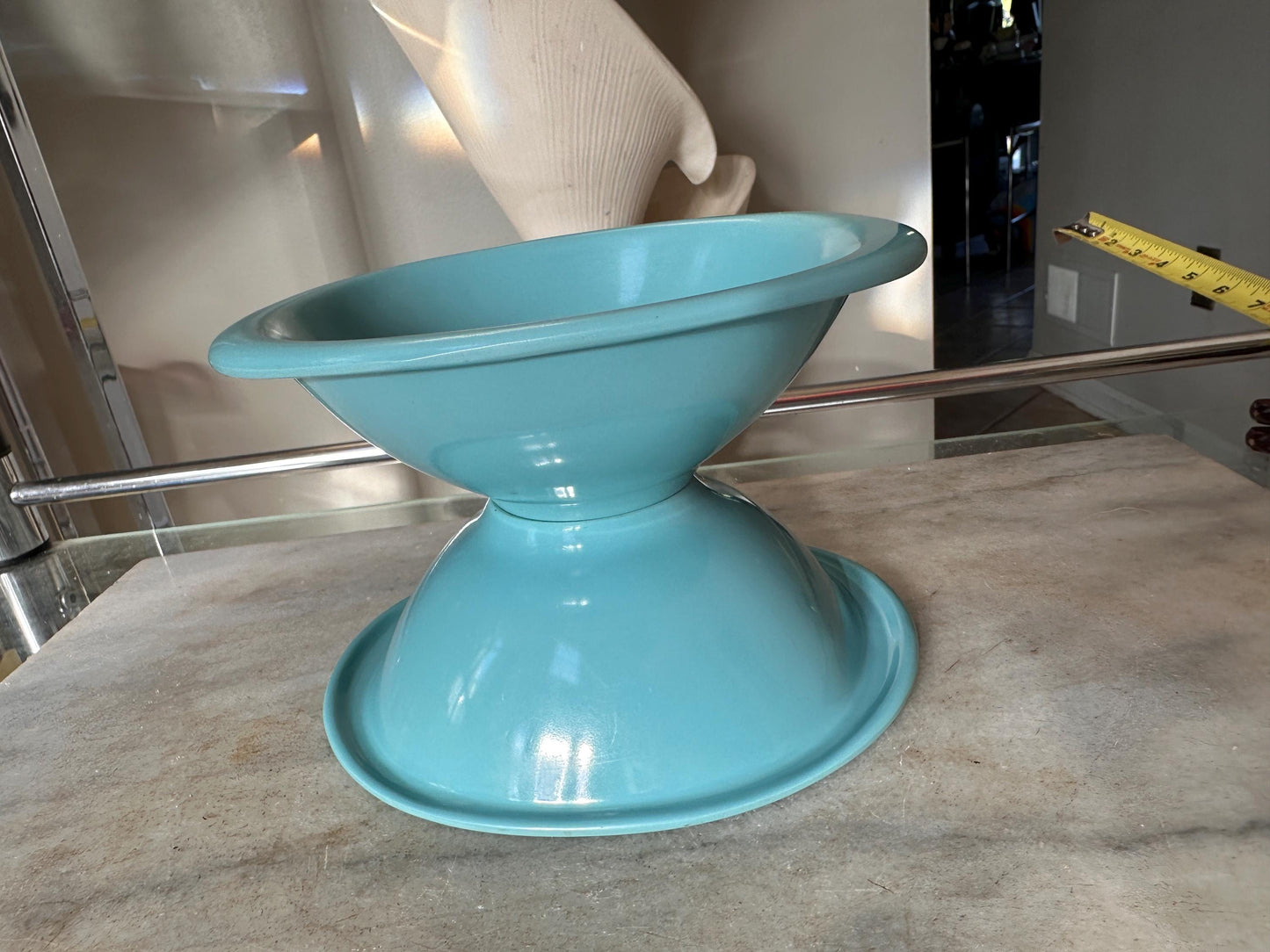 Vintage BOONTON WARE Melamine Cereal Bowl 1307-12, Turquoise - Set of 2