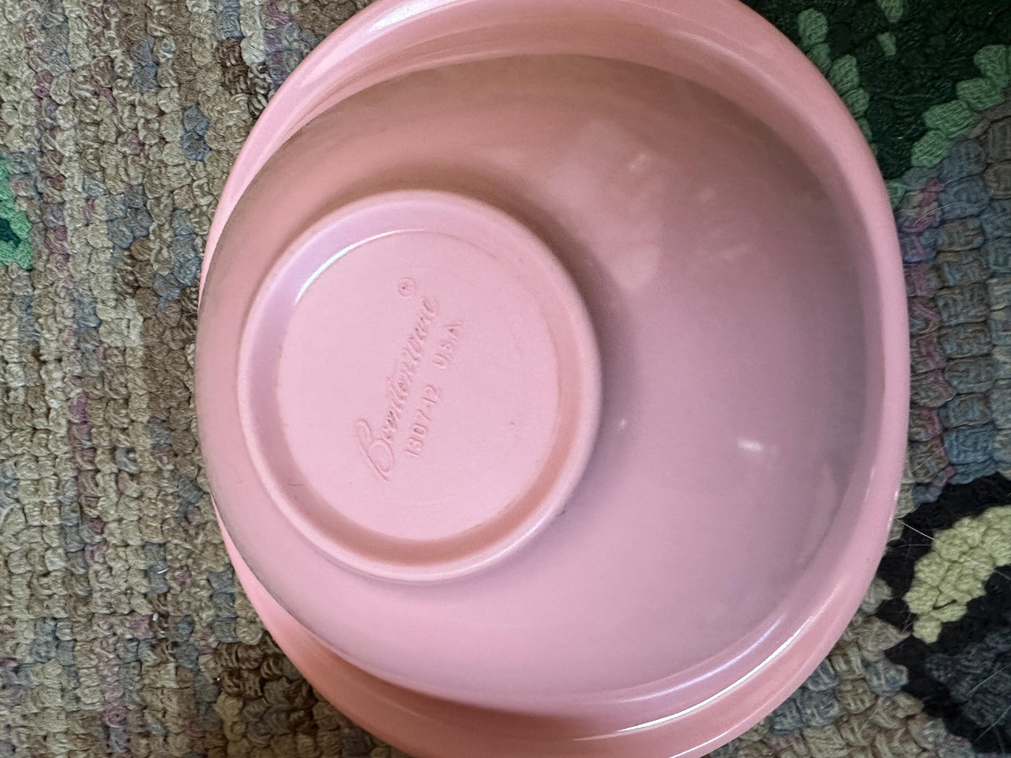 Vintage BOONTON WARE Melamine Cereal Bowl 1307-12, Pink - Set of 2