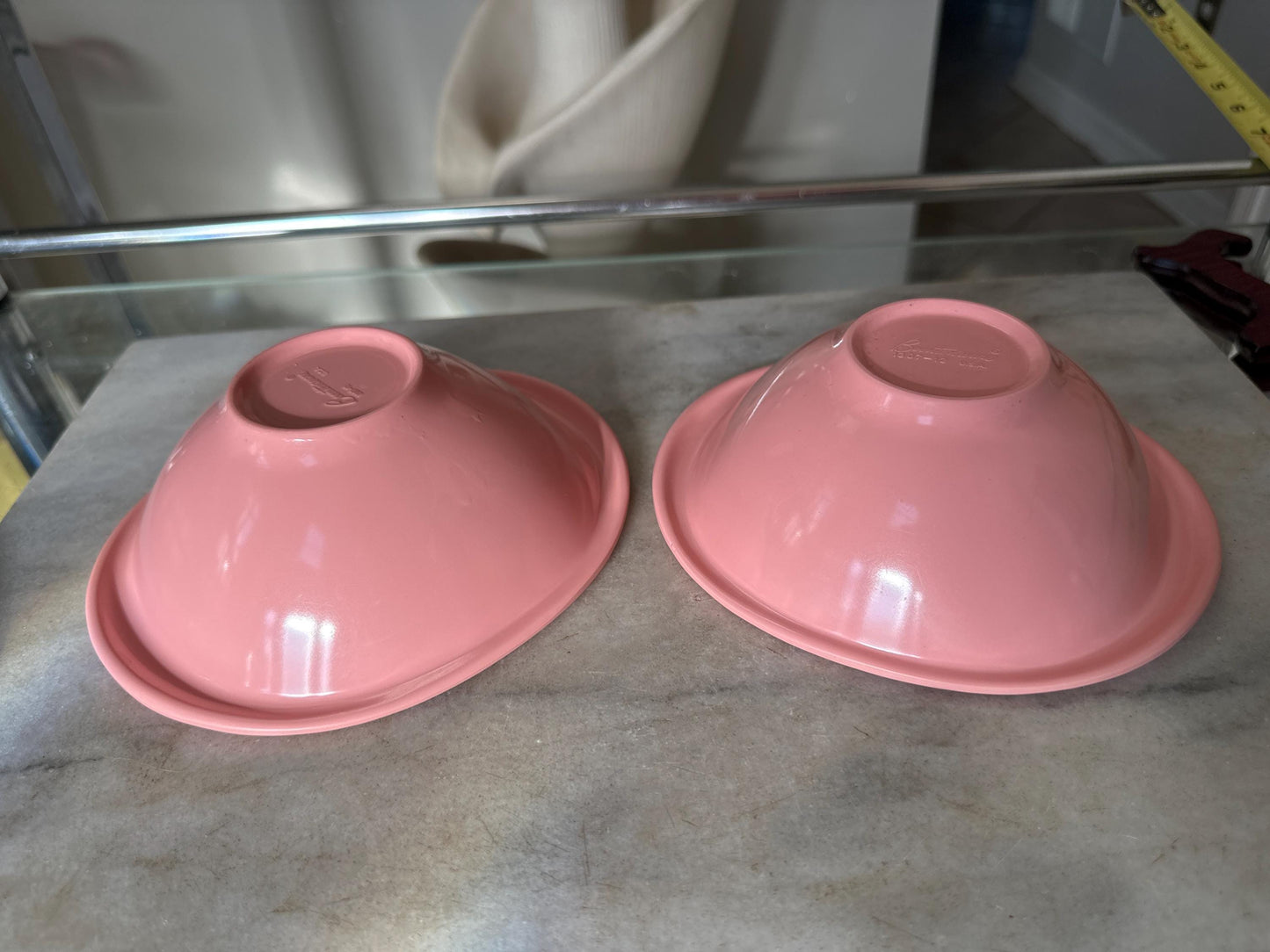 Vintage BOONTON WARE Melamine Cereal Bowl 1307-12, Pink - Set of 2