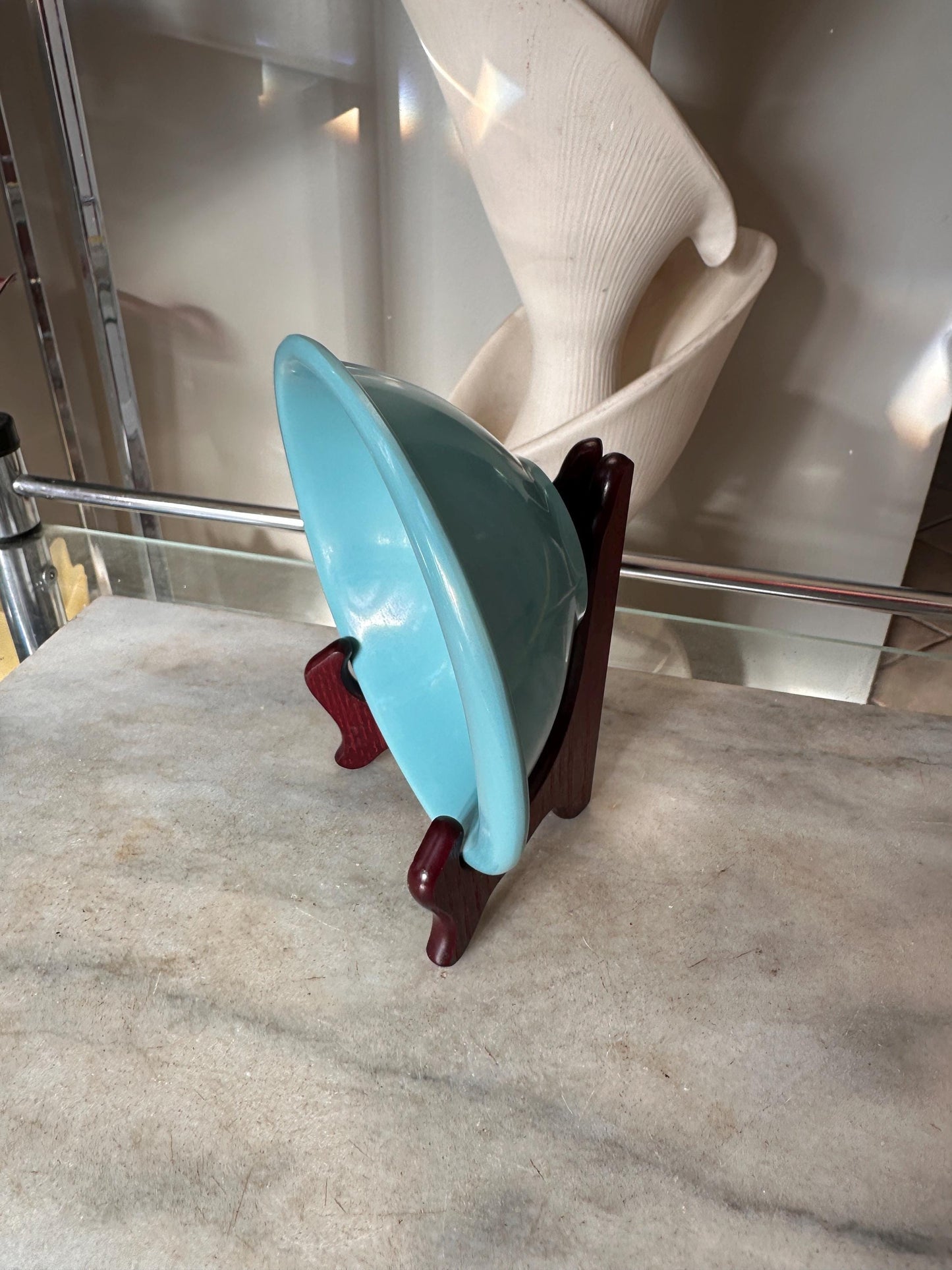 Vintage BOONTON WARE Melamine Cereal Bowl 1307-12, Turquoise - Set of 2