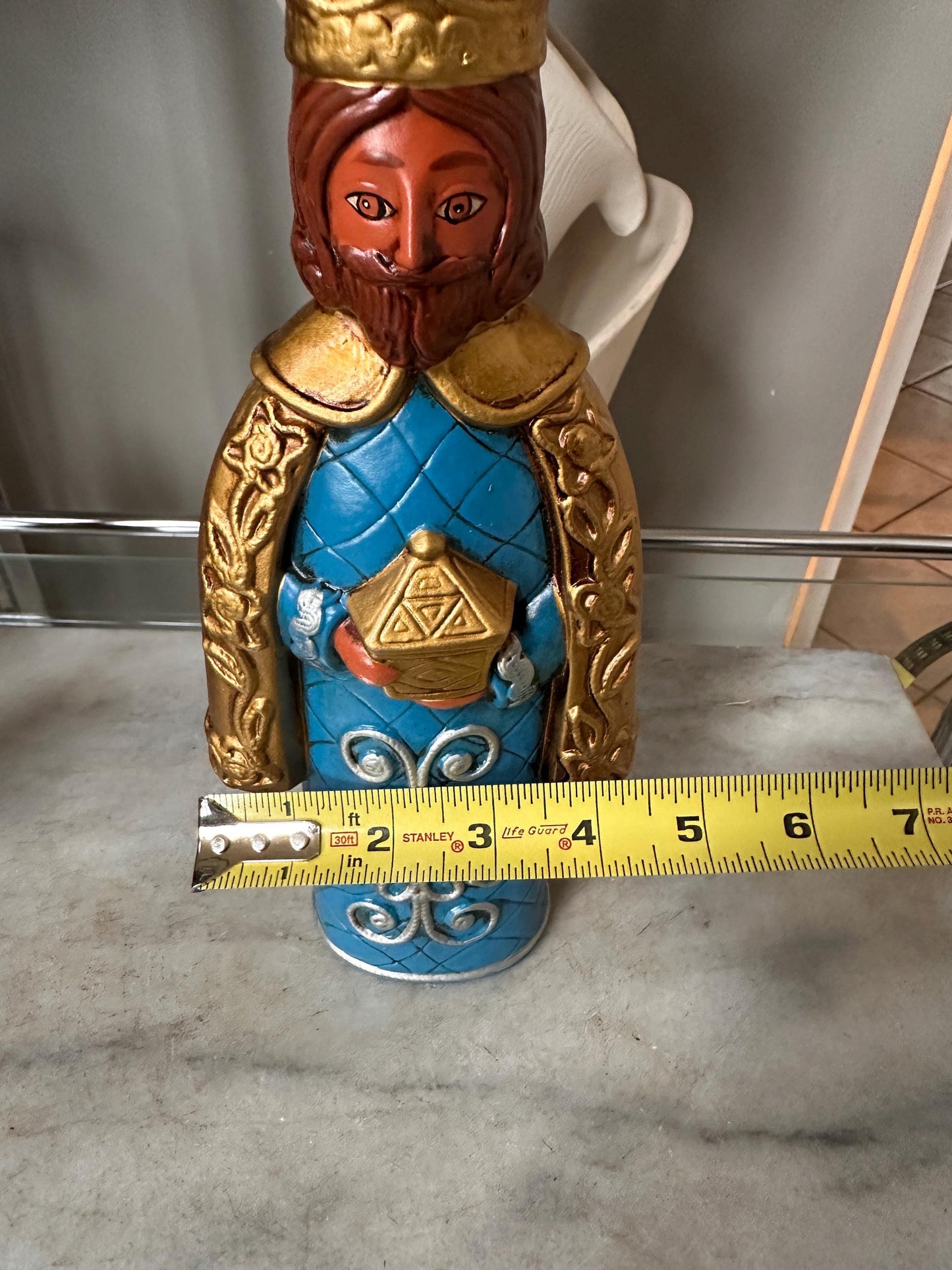 Vtg. creations by Manor House 11" papier mache candle holders Three Kings w Original Box | PLEASE READ DESCRIPTION