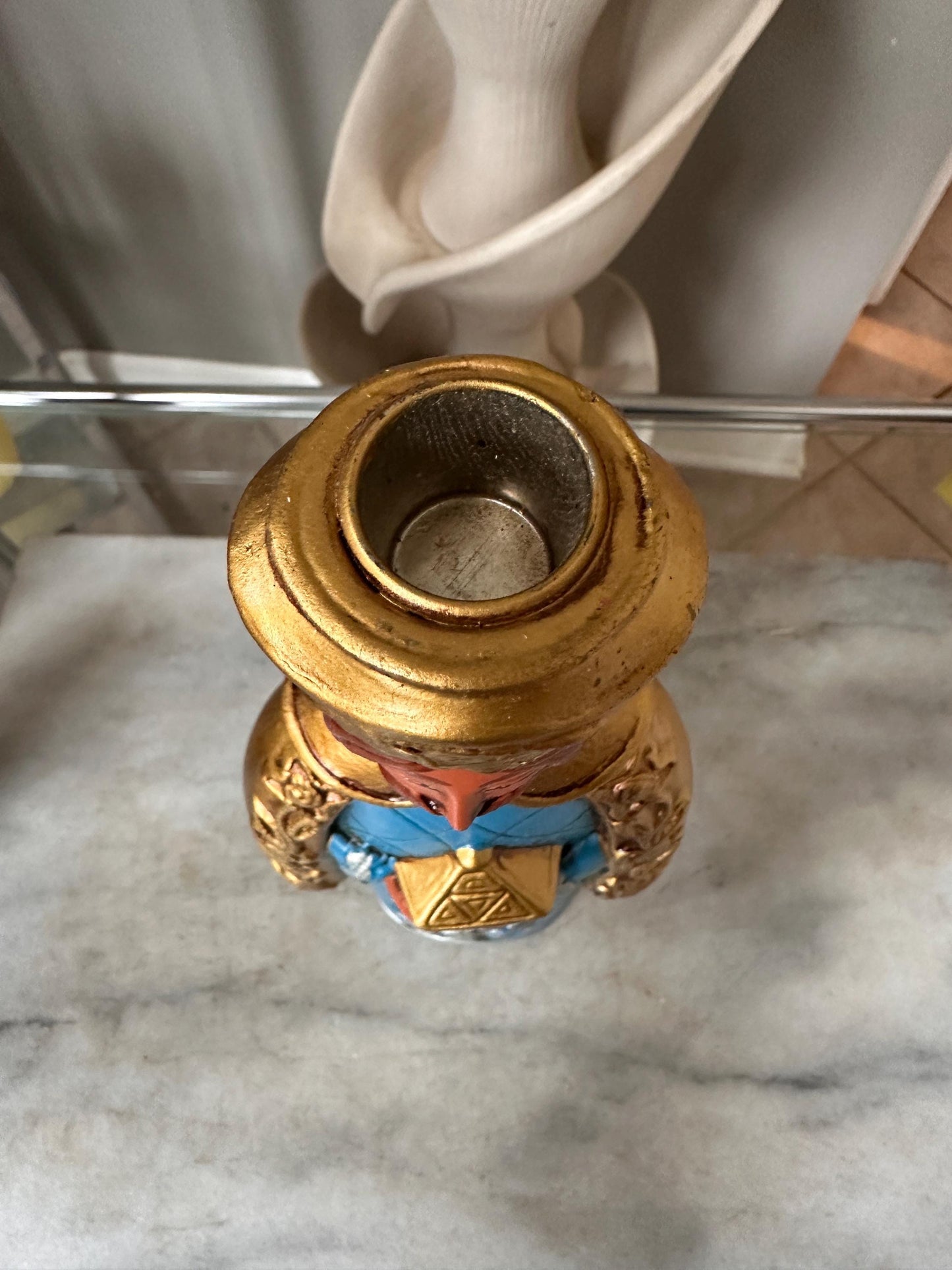 Vtg. creations by Manor House 11" papier mache candle holders Three Kings w Original Box | PLEASE READ DESCRIPTION