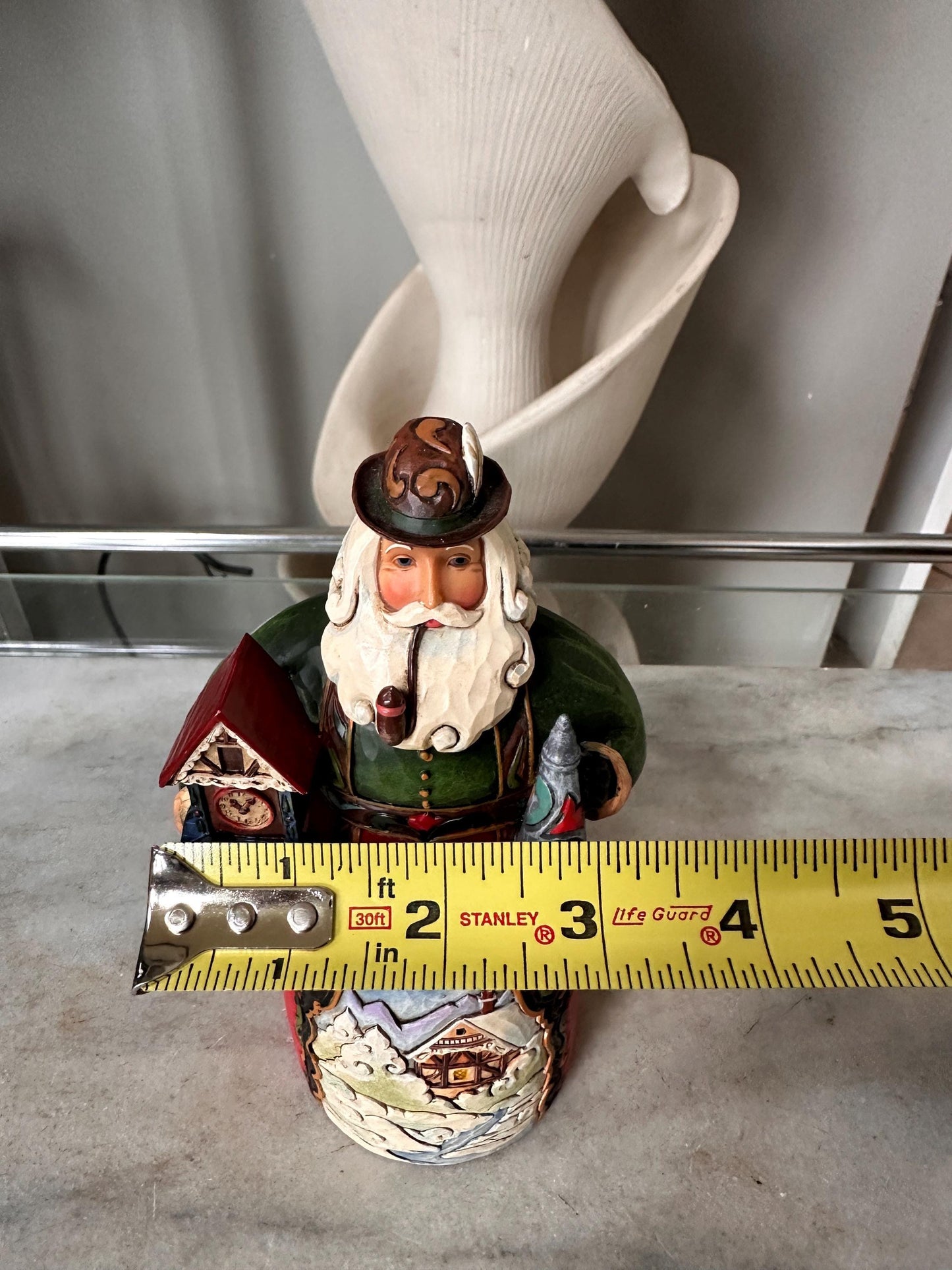 Jim Shore Heartwood Creek “Classic German Santa – Frohe Weihnachten” Figurine | 6.75” Holiday Collectible Santa in Original Box