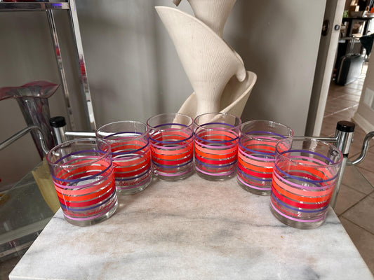 Vintage 1979 Avon “Color Never Looked So Good” Double Old Fashioned Glasses | Set of 6 NOS in Original Box | Mid-Century Barware | Retro Coc