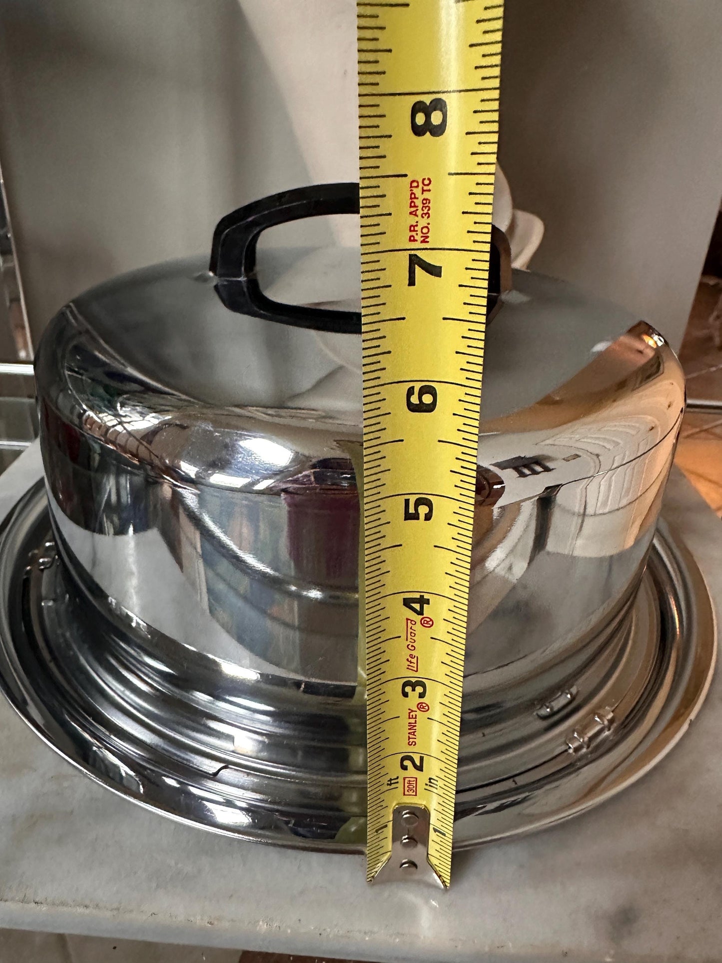 Vintage Everedy Chrome Cake Carrier, Bakelite Handle, 1950s Retro Kitchen