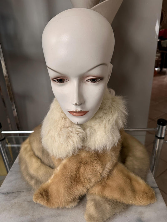 Vintage Set of 3 Genuine Fur / Mink Collars from the 1950s