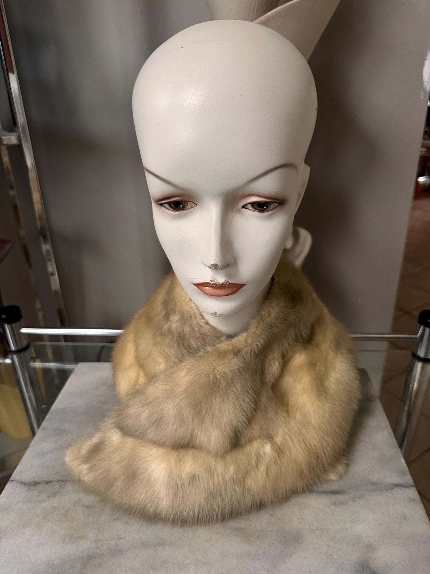 Vintage Set of 3 Genuine Fur / Mink Collars from the 1950s