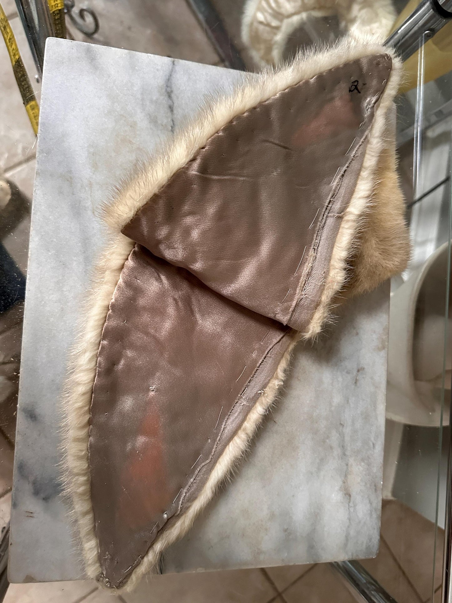 Vintage Set of 3 Genuine Fur / Mink Collars from the 1950s