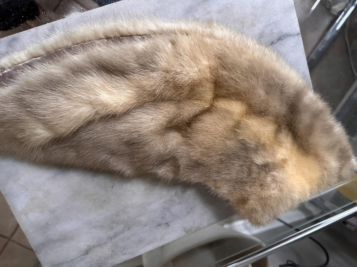 Vintage Set of 3 Genuine Fur / Mink Collars from the 1950s