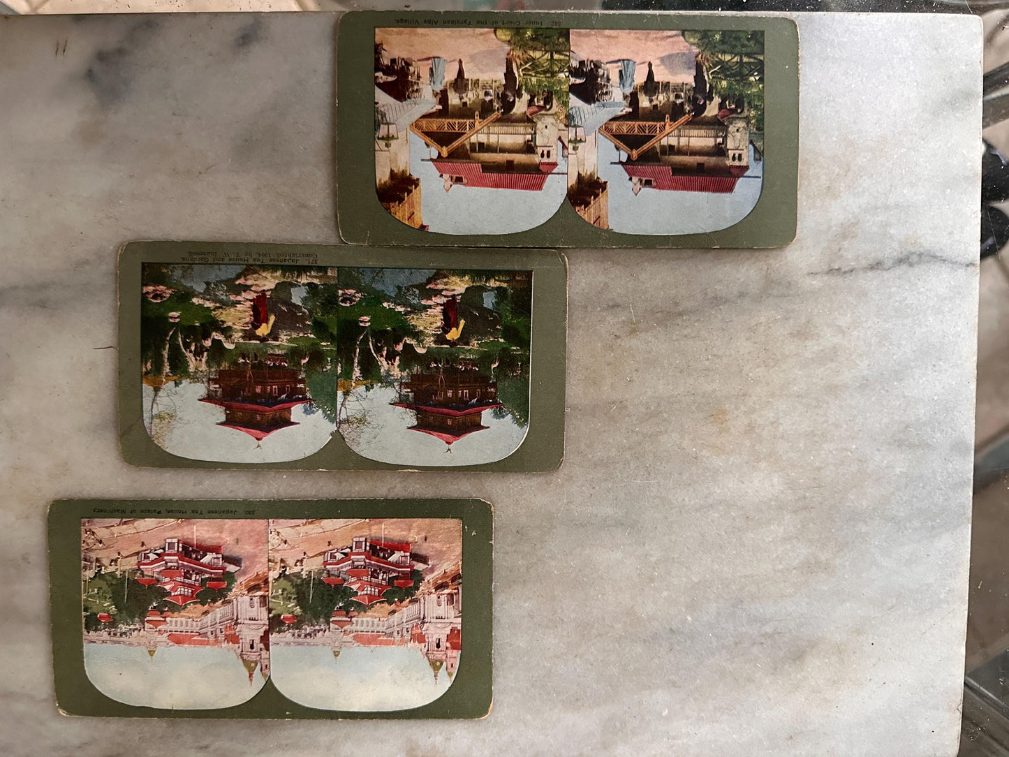 Antique Stereoview Photo Cards Set of 25 | Vintage Stereographs Collection | Early 1900s 3D View Cards | Travel, Scenic & Genre Images