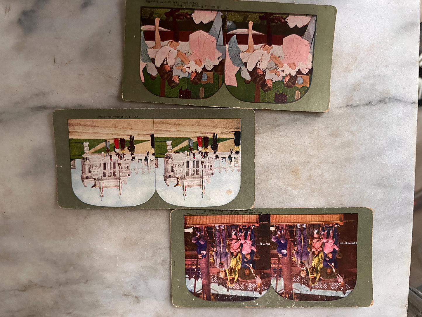 Antique Stereoview Photo Cards Set of 25 | Vintage Stereographs Collection | Early 1900s 3D View Cards | Travel, Scenic & Genre Images