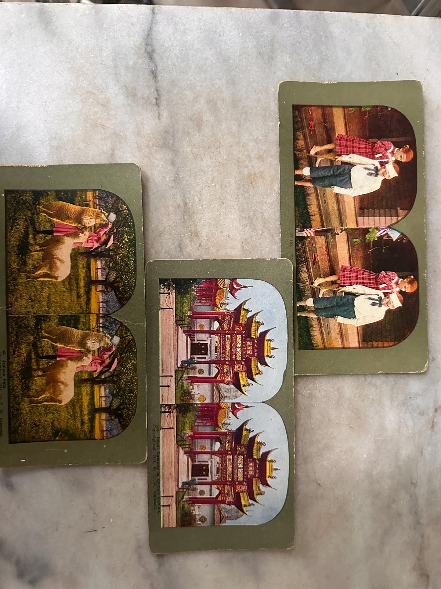 Antique Stereoview Photo Cards Set of 25 | Vintage Stereographs Collection | Early 1900s 3D View Cards | Travel, Scenic & Genre Images
