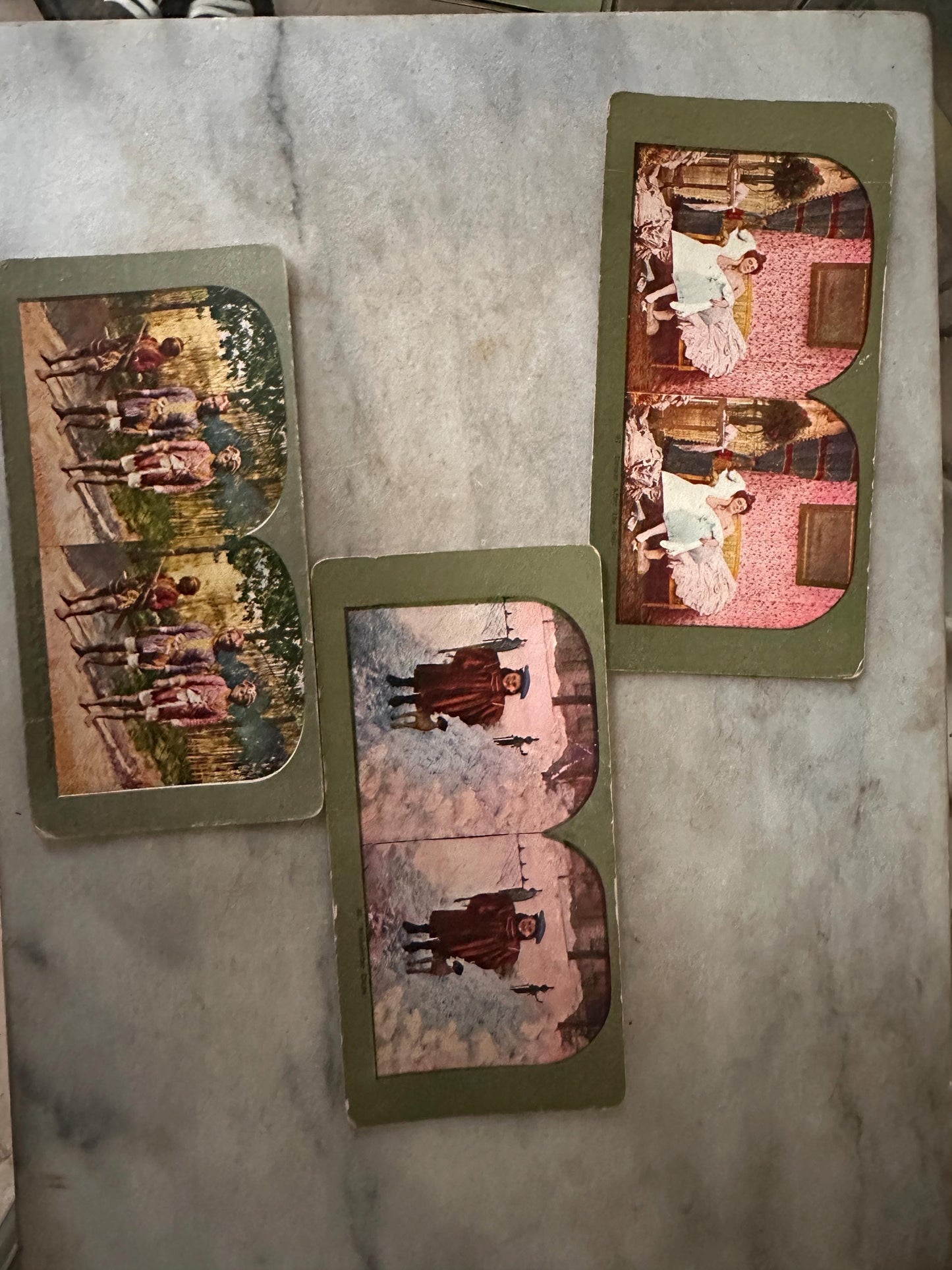 Antique Stereoview Photo Cards Set of 25 | Vintage Stereographs Collection | Early 1900s 3D View Cards | Travel, Scenic & Genre Images