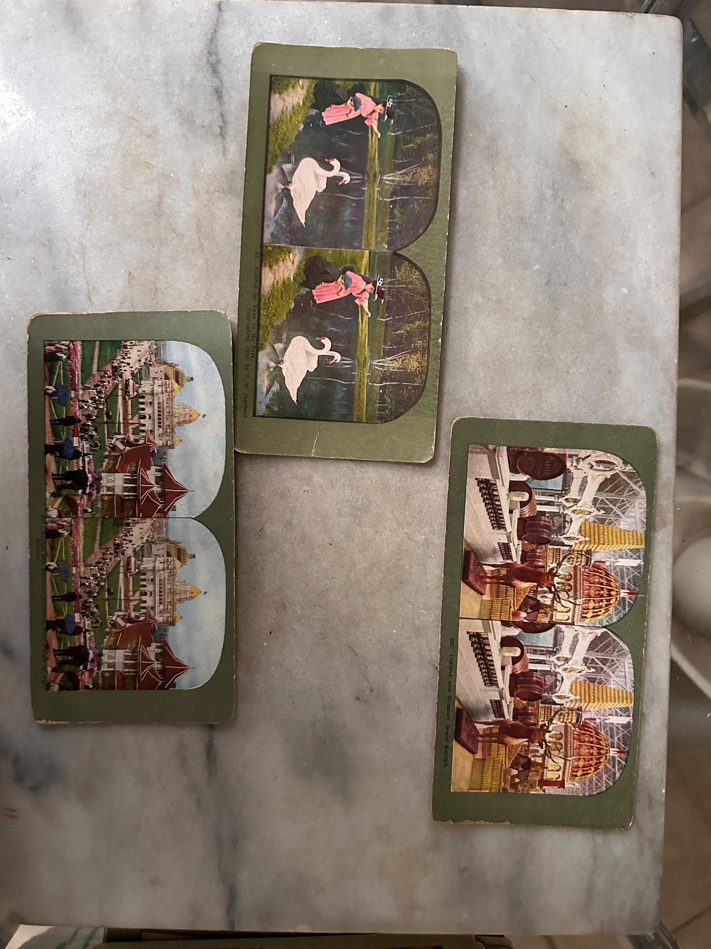 Antique Stereoview Photo Cards Set of 25 | Vintage Stereographs Collection | Early 1900s 3D View Cards | Travel, Scenic & Genre Images