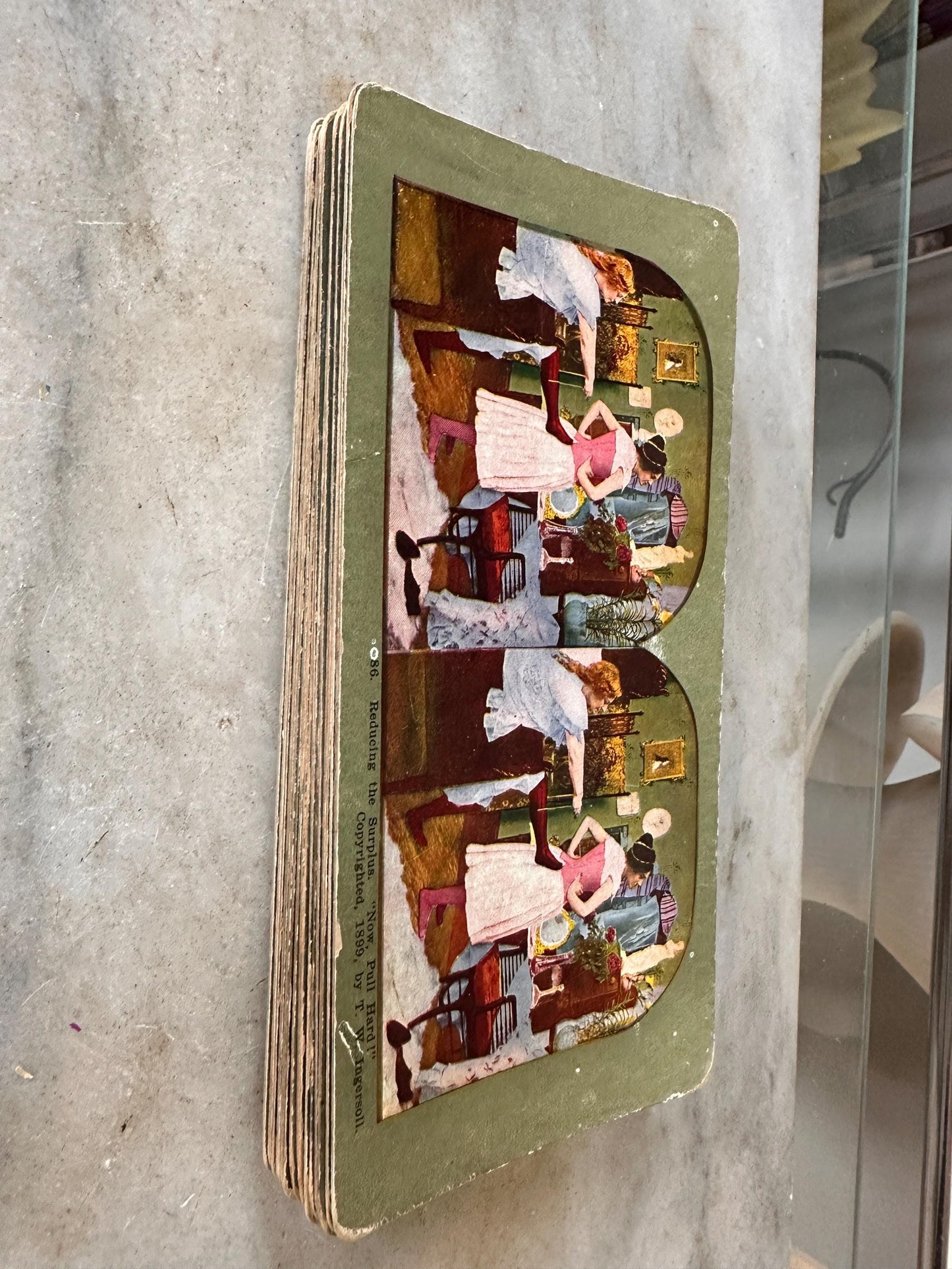 Antique Stereoview Photo Cards Set of 25 | Vintage Stereographs Collection | Early 1900s 3D View Cards | Travel, Scenic & Genre Images