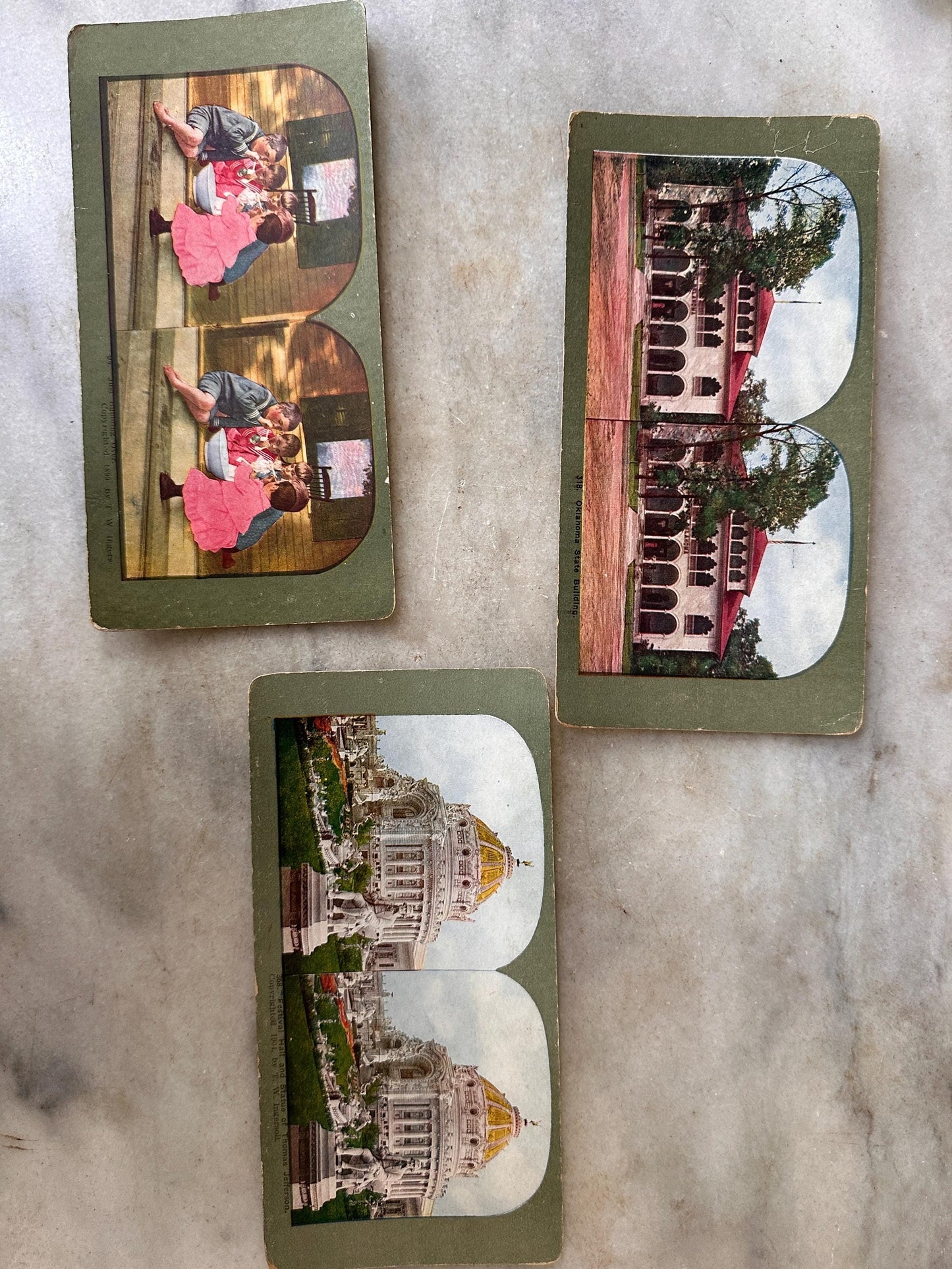 Antique Stereoview Photo Cards Set of 25 | Vintage Stereographs Collection | Early 1900s 3D View Cards | Travel, Scenic & Genre Images