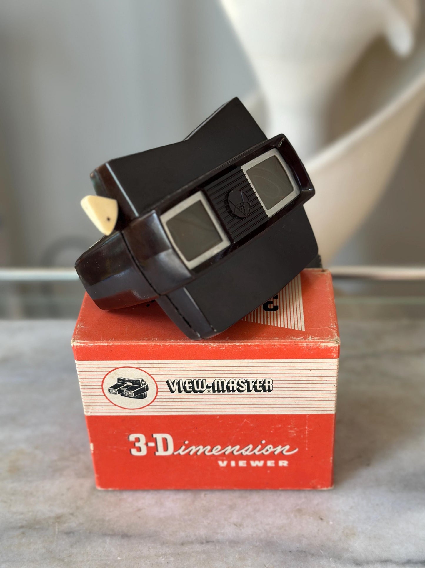 Sawyer VIEW-MASTER Stereoscope | Brown Bakelite | Portland Oregon | Original Box