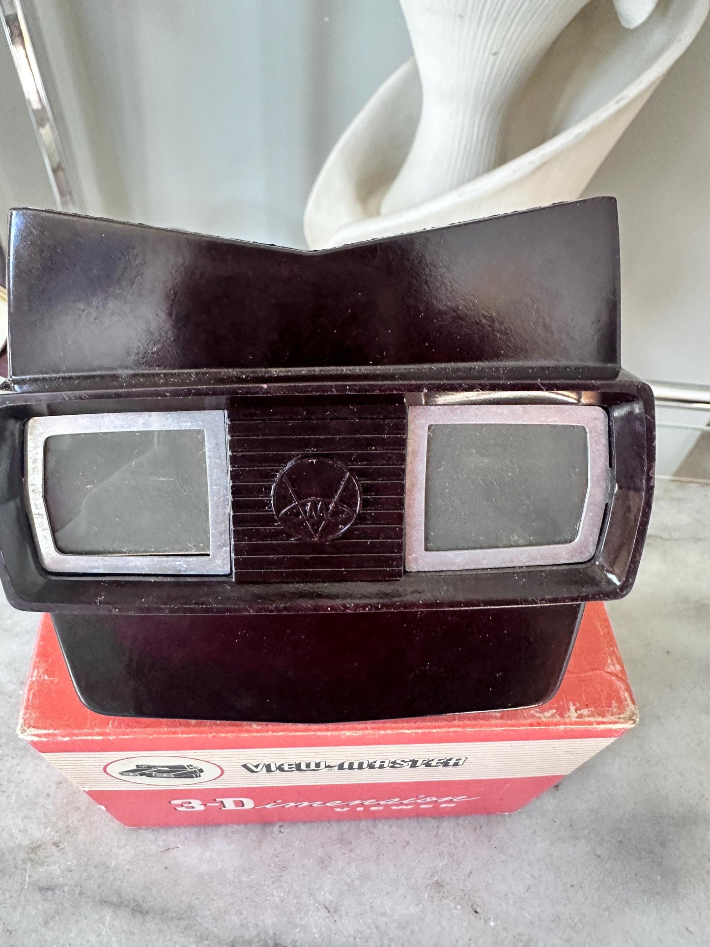 Sawyer VIEW-MASTER Stereoscope | Brown Bakelite | Portland Oregon | Original Box