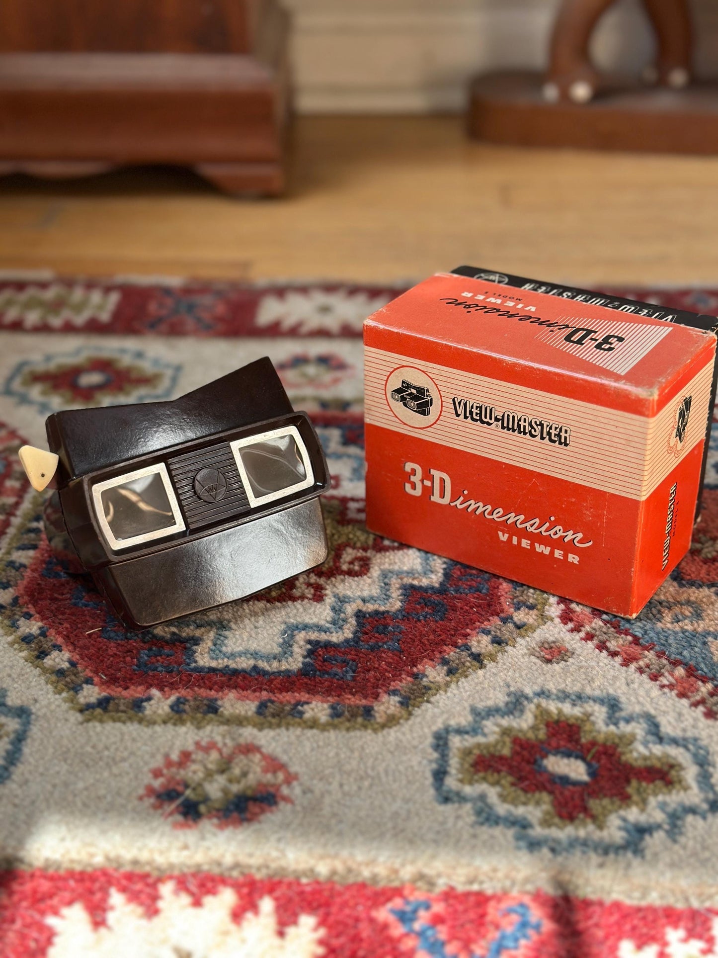Sawyer VIEW-MASTER Stereoscope | Brown Bakelite | Portland Oregon | Original Box