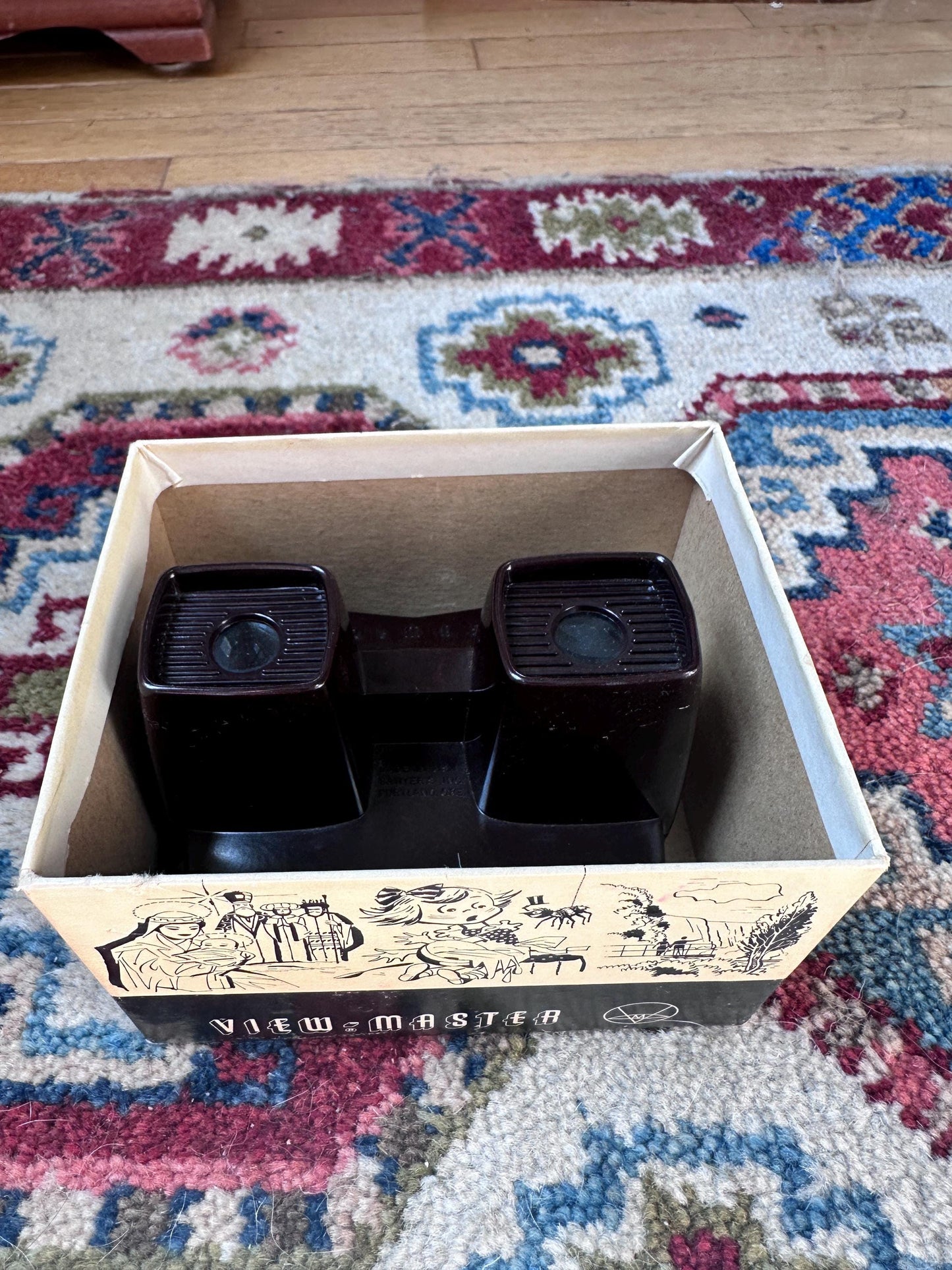 Sawyer VIEW-MASTER Stereoscope | Brown Bakelite | Portland Oregon | Original Box