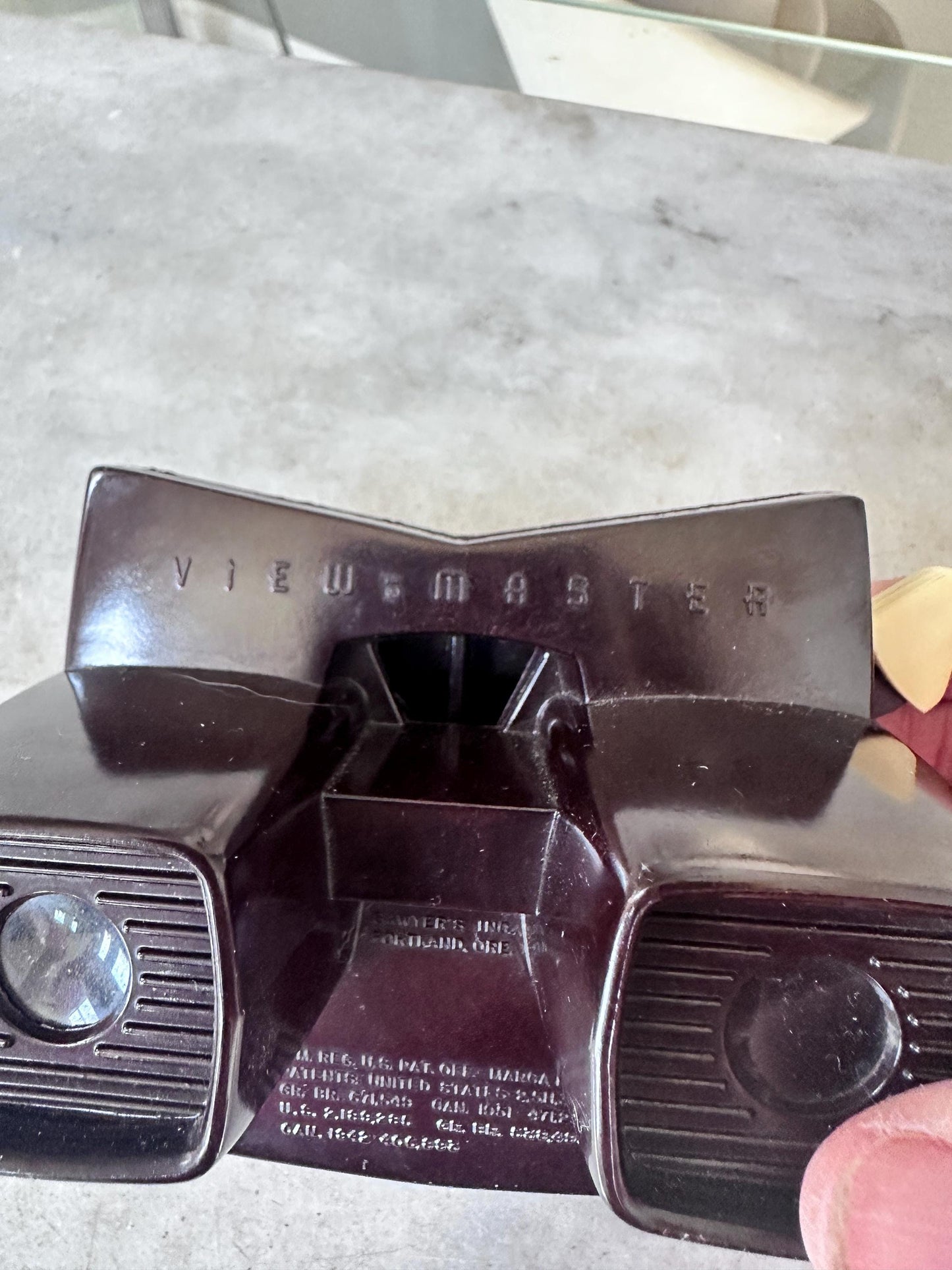Sawyer VIEW-MASTER Stereoscope | Brown Bakelite | Portland Oregon | With Original Box Bottom