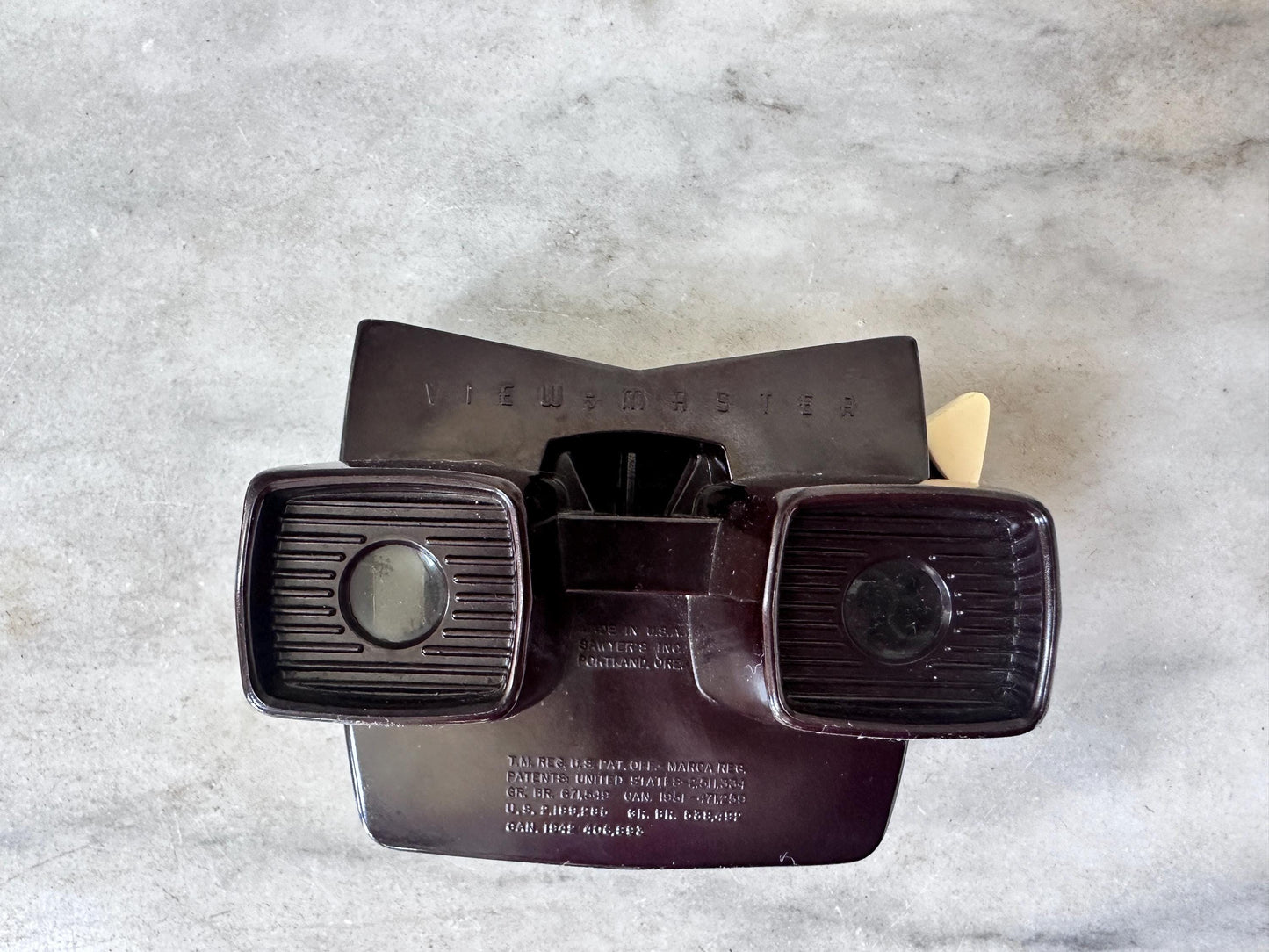 Sawyer VIEW-MASTER Stereoscope | Brown Bakelite | Portland Oregon | With Original Box Bottom