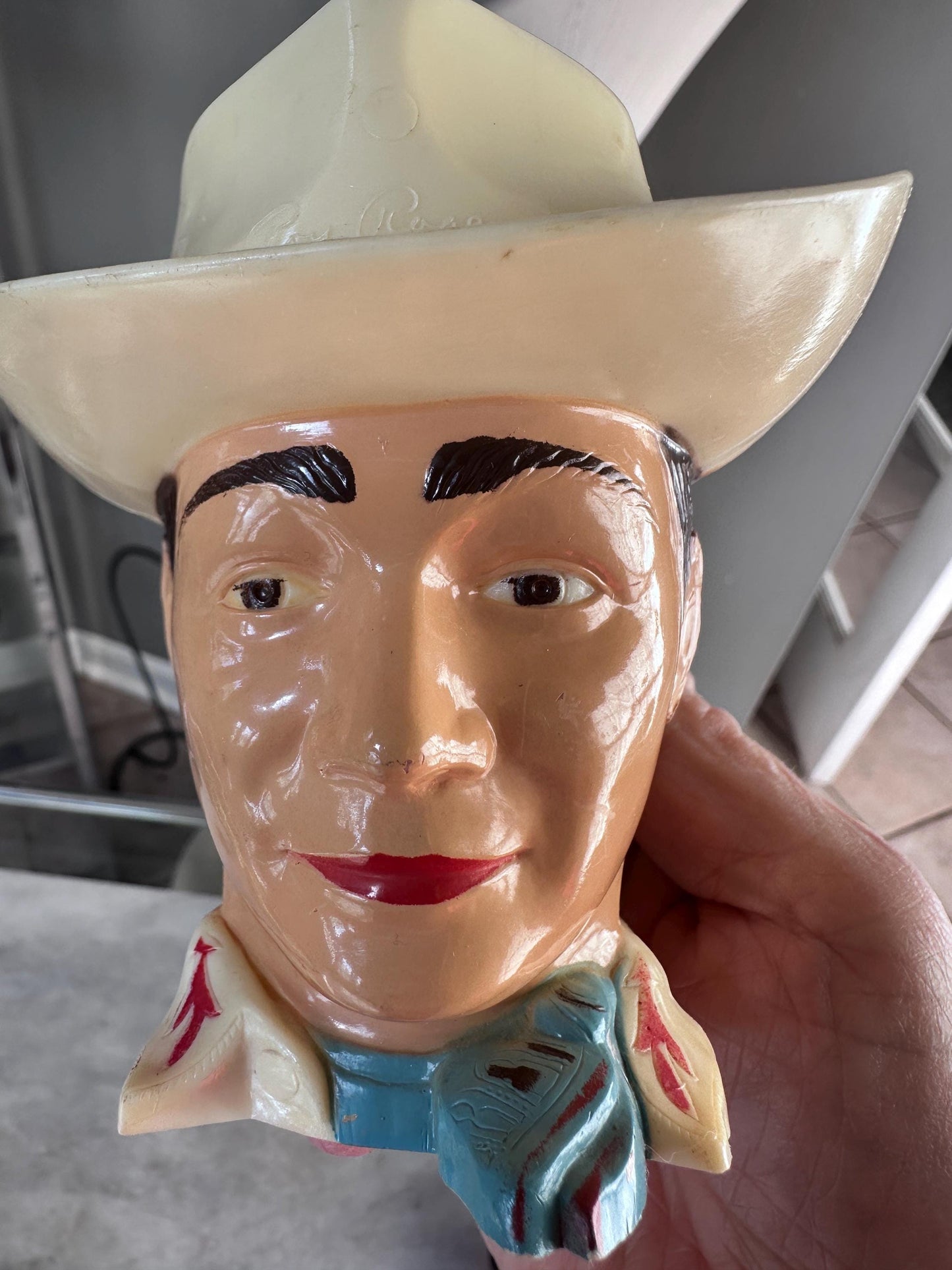 Vintage Roy Rogers Plastic Cup, 1950s King of Cowboys Mug, TV Memorabilia