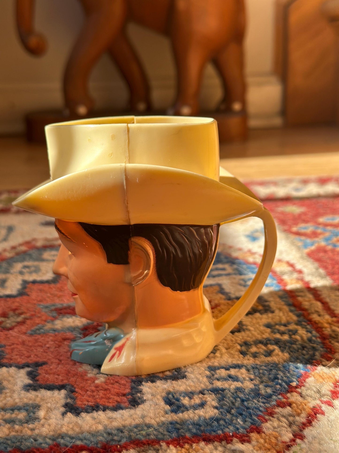 Vintage Roy Rogers Plastic Cup, 1950s King of Cowboys Mug, TV Memorabilia