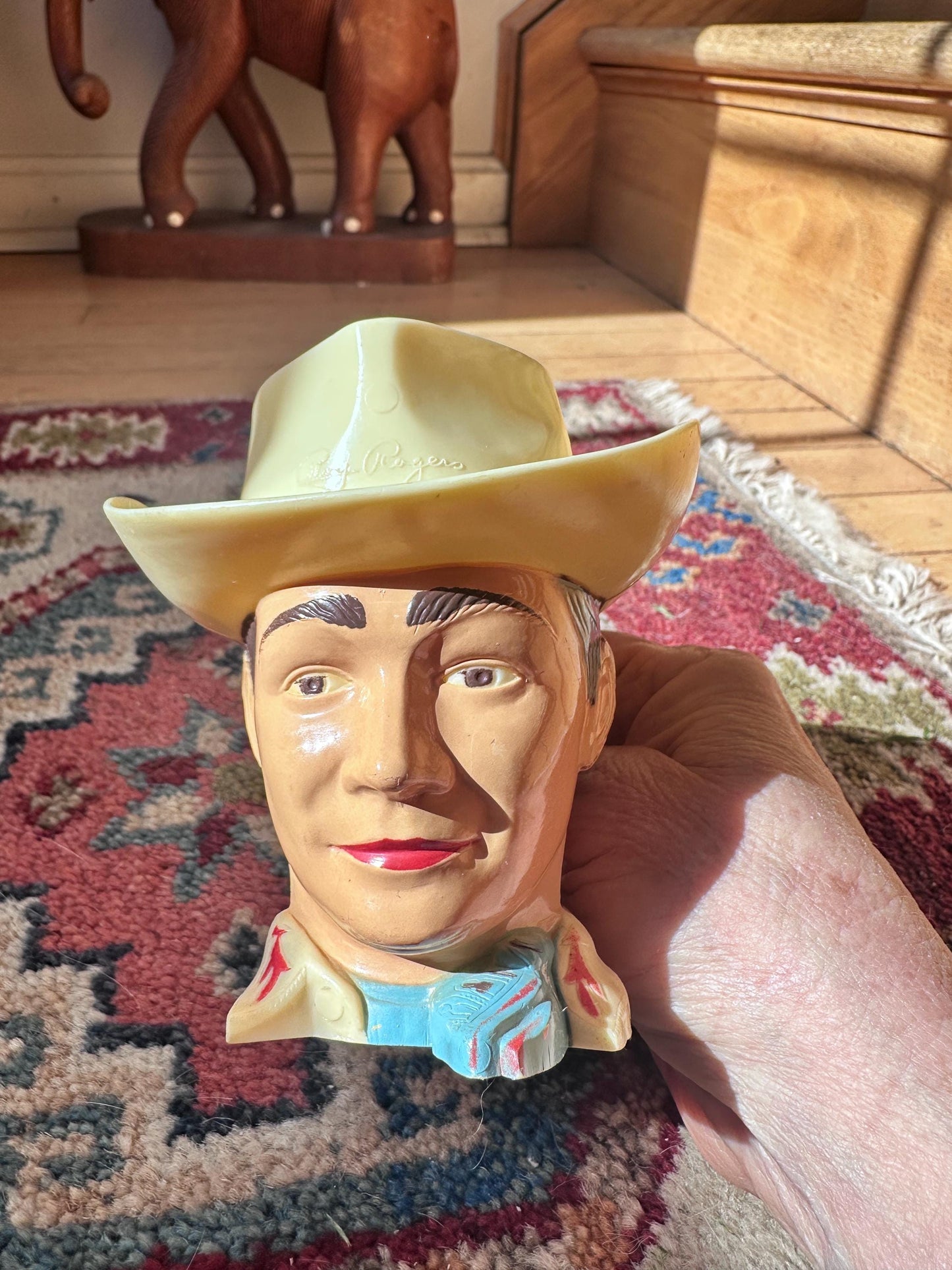Vintage Roy Rogers Plastic Cup, 1950s King of Cowboys Mug, TV Memorabilia